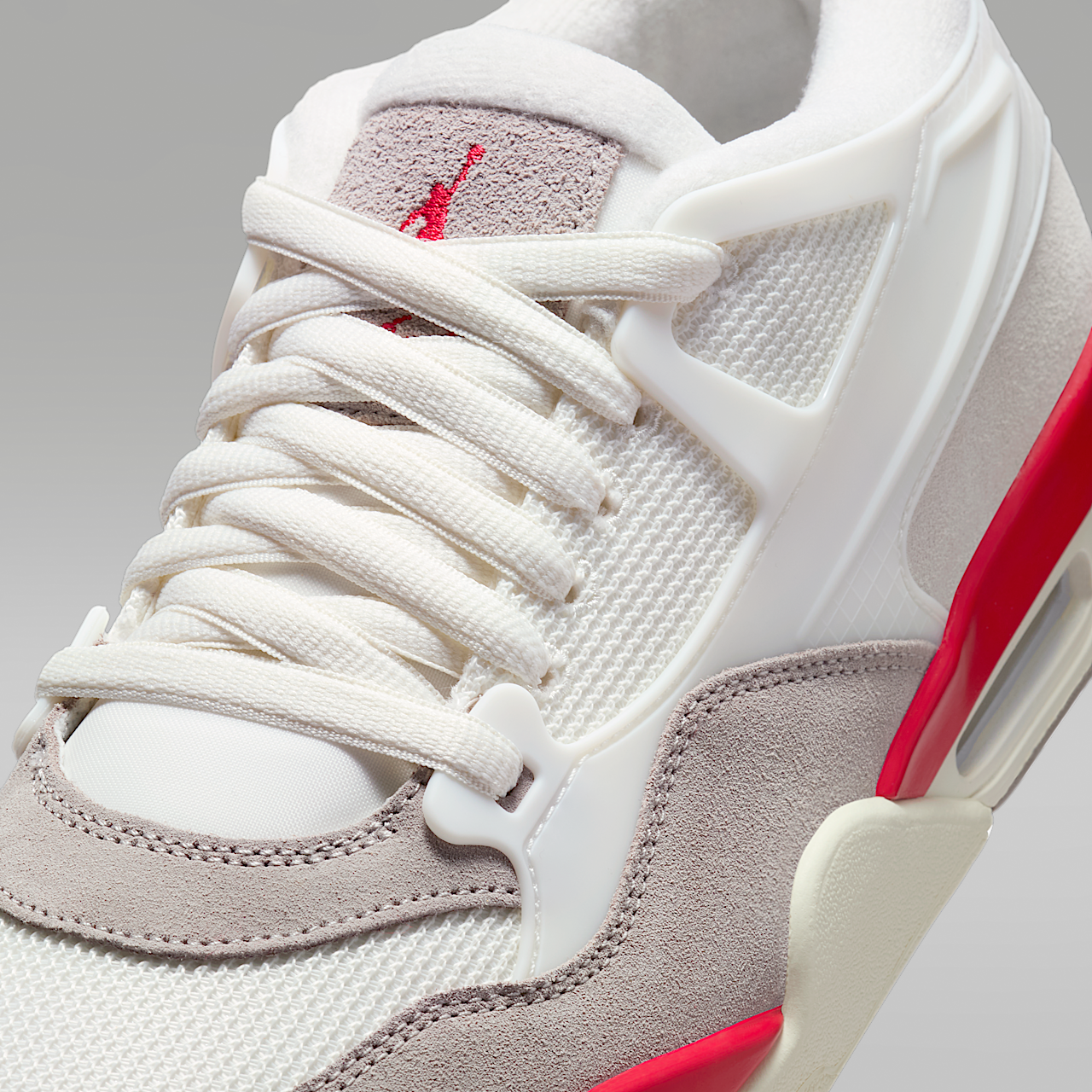 Nike Air Jordan sneaker Sail/College Grey/Coconut Milk/Fire Red