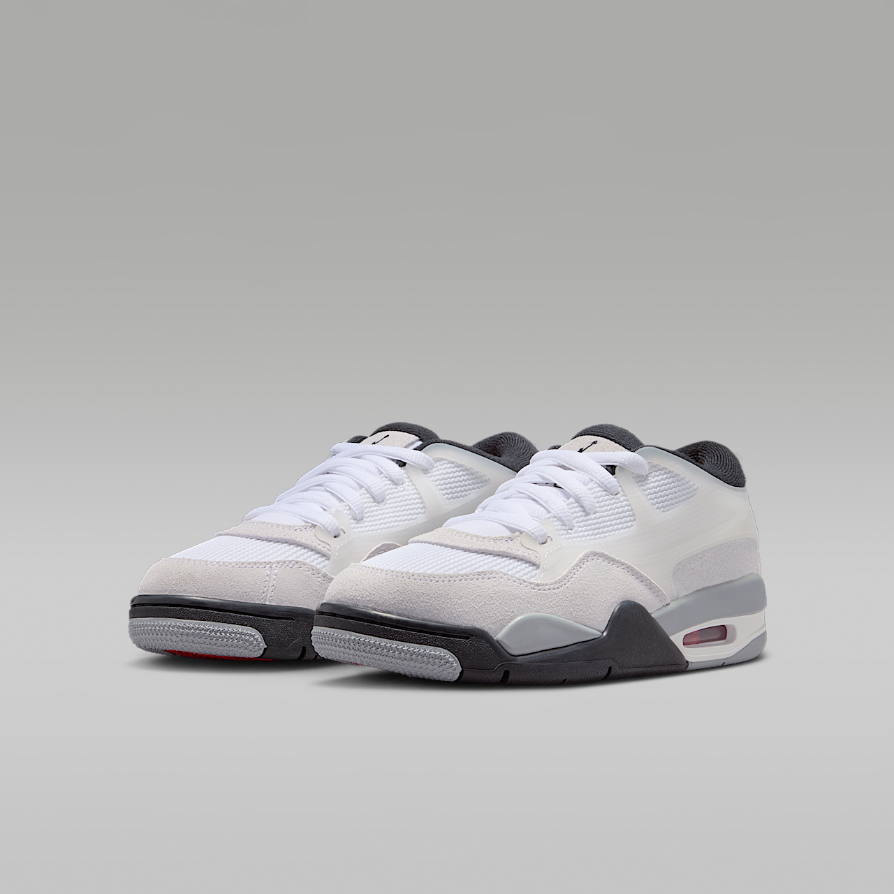 Nike Air Jordan sneaker Wit/Infrared 23/Light Smoke Grey/Zwart