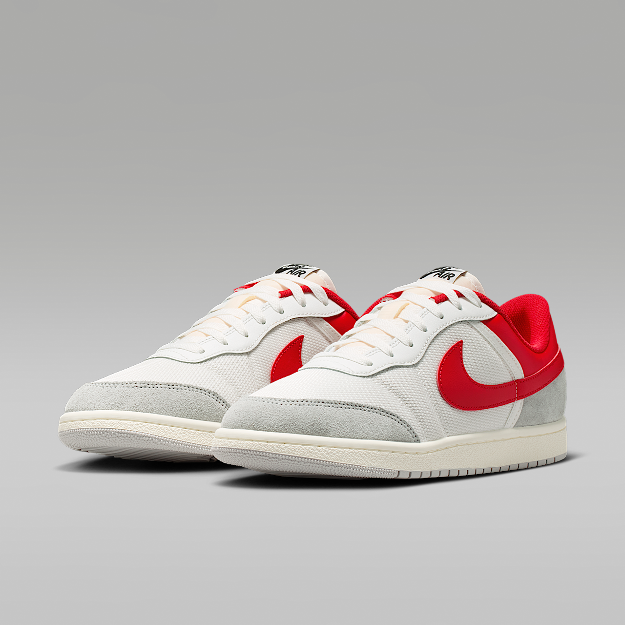 Nike Air Jordan sneaker Summit White/University Red/Light Smoke Grey/Zwart