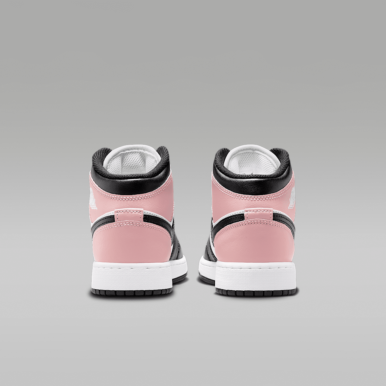 Nike Air Jordan 1 Mid sneaker Wit/Rust Pink/Zwart