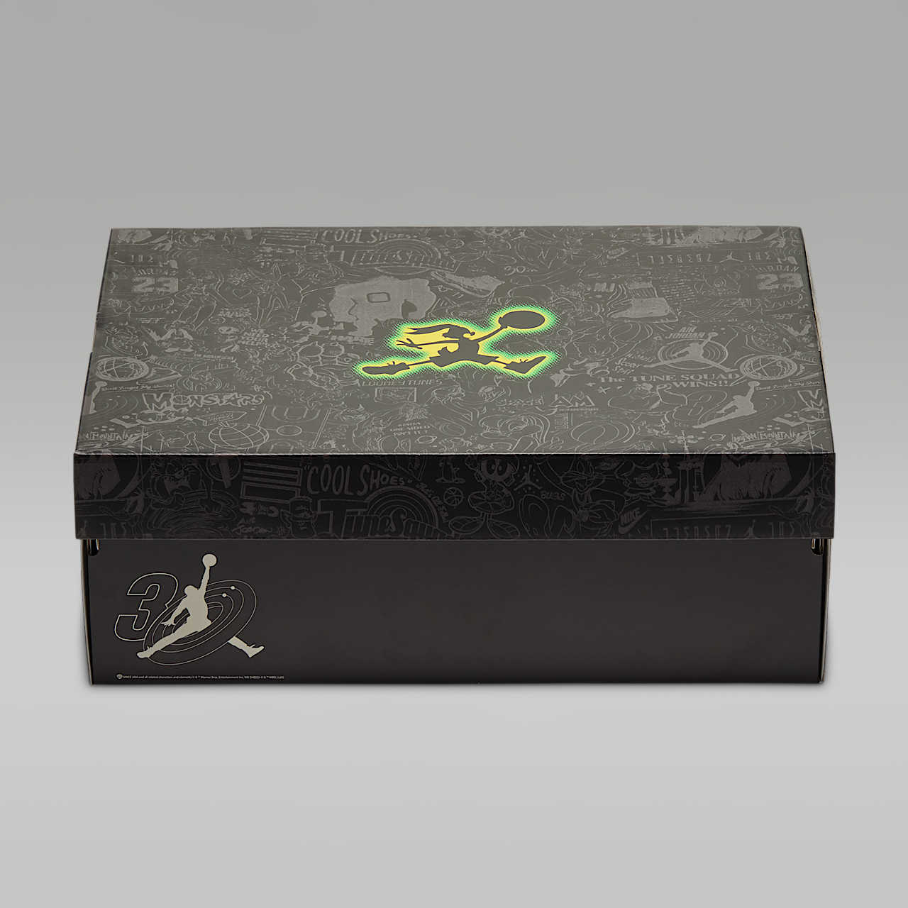 Nike Air Jordan sneaker Zwart/Action Green/Yellow Zest/Metallic Silver