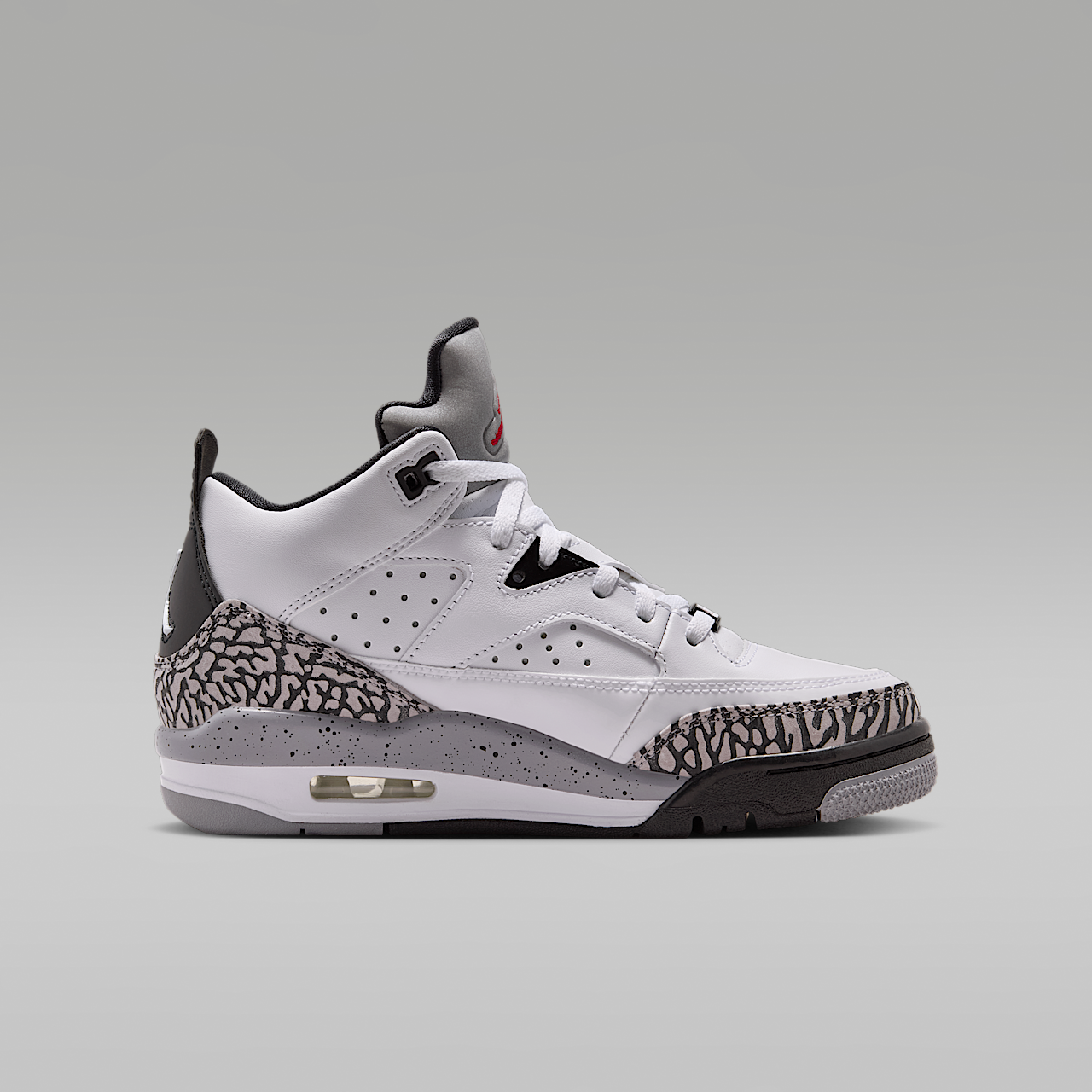 Nike  sneaker Wit/Zwart/Cement Grey/Gym Red