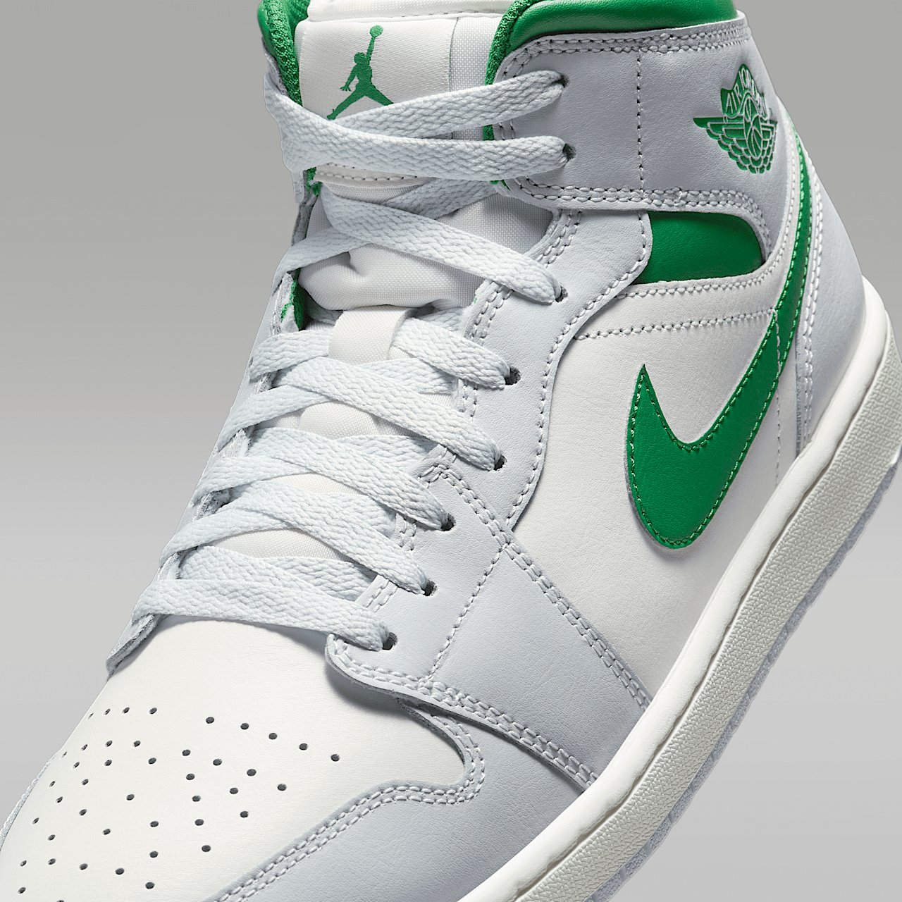 Nike Air Jordan 1 Mid sneaker Summit White/Pure Platinum/Sail/Pine Green