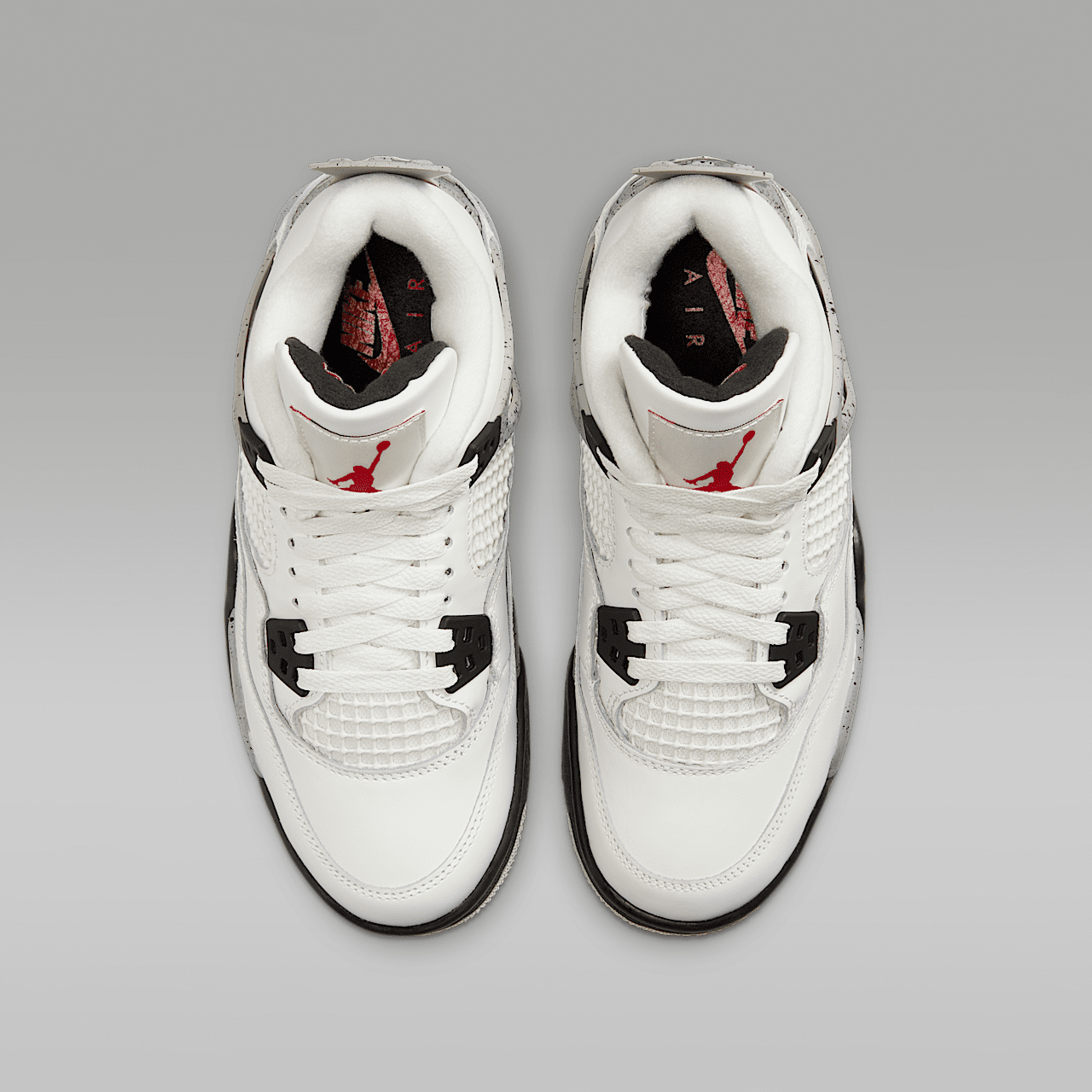 Nike Air Jordan sneaker Summit White/Cement Grey/Zwart/Fire Red