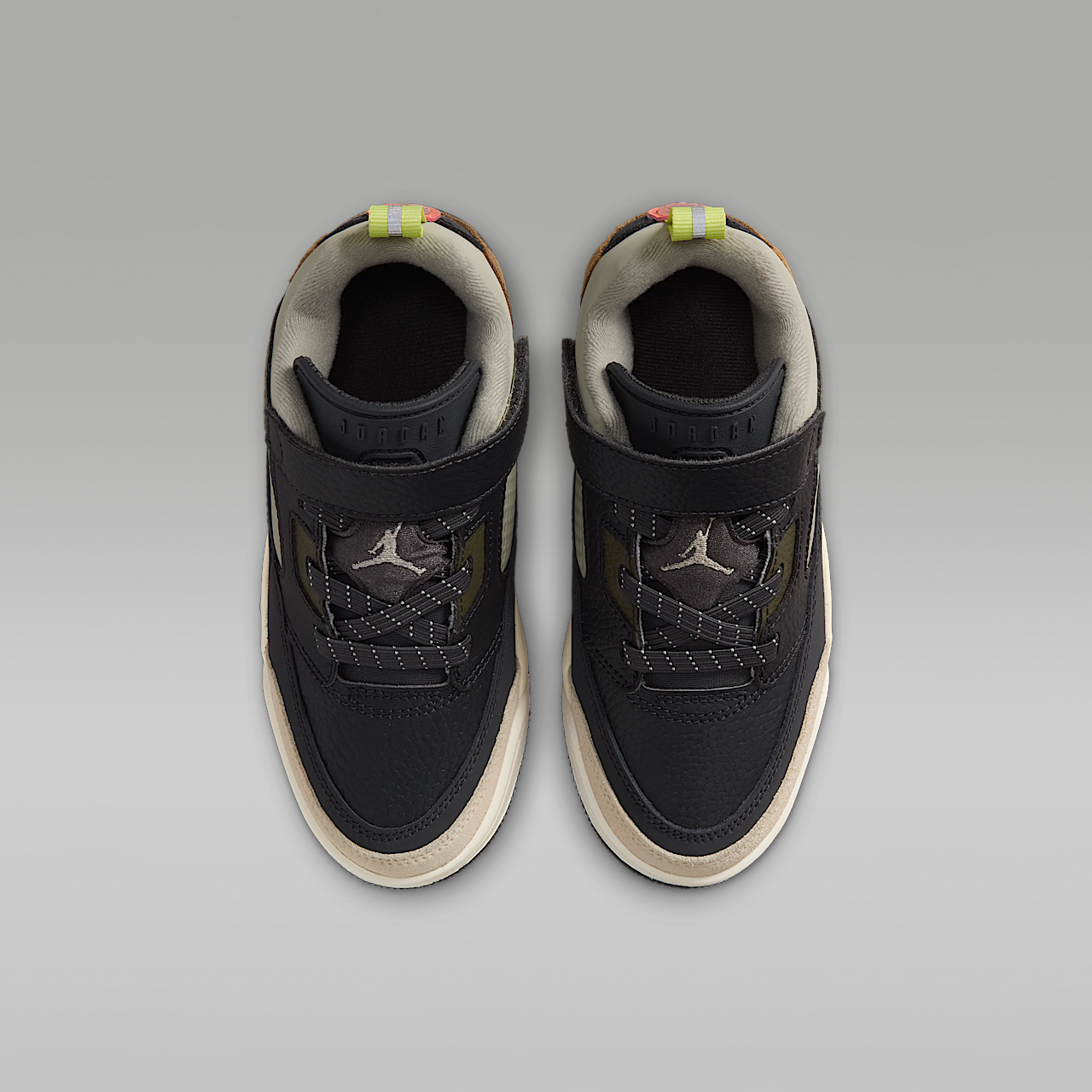 Nike Jordan Spizike Low sneaker Anthracite/Light Wild Mango/Cargo Khaki/Spruce Fog