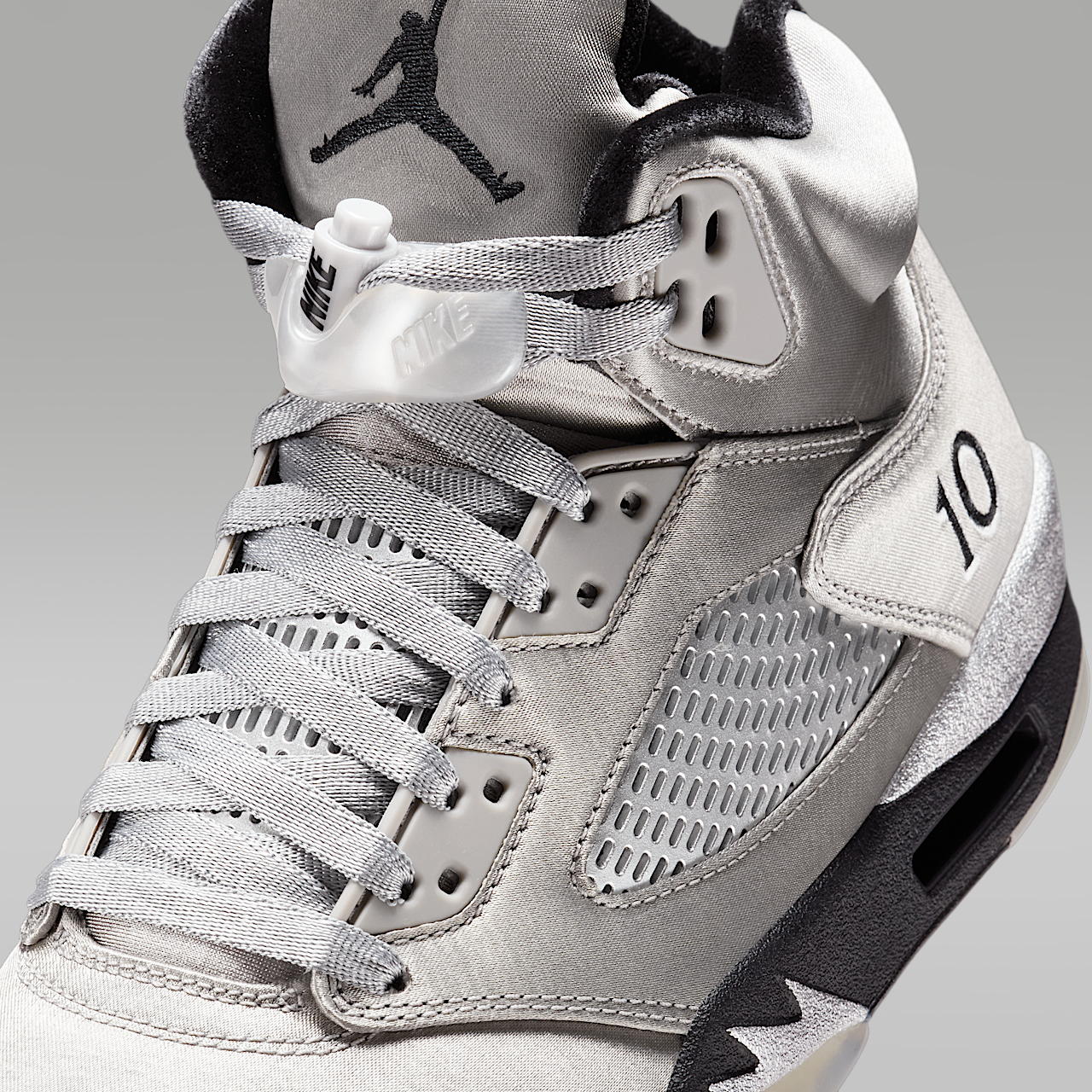 Nike Air Jordan sneaker Medium Grey/Metallic Silver/Zwart
