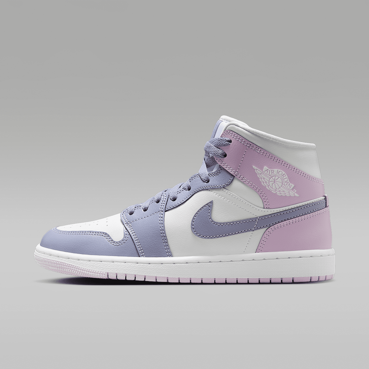 Nike Air Jordan 1 Mid sneaker Indigo Haze/Wit/Doll