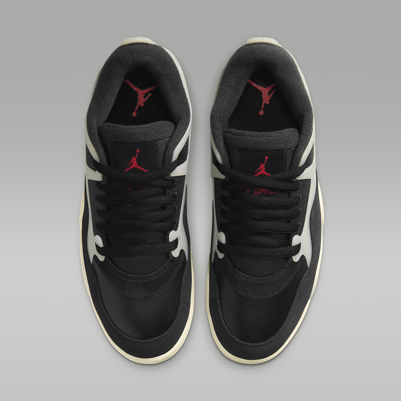 Nike Air Jordan sneaker Zwart/Sail/Coconut Milk/Gym Red