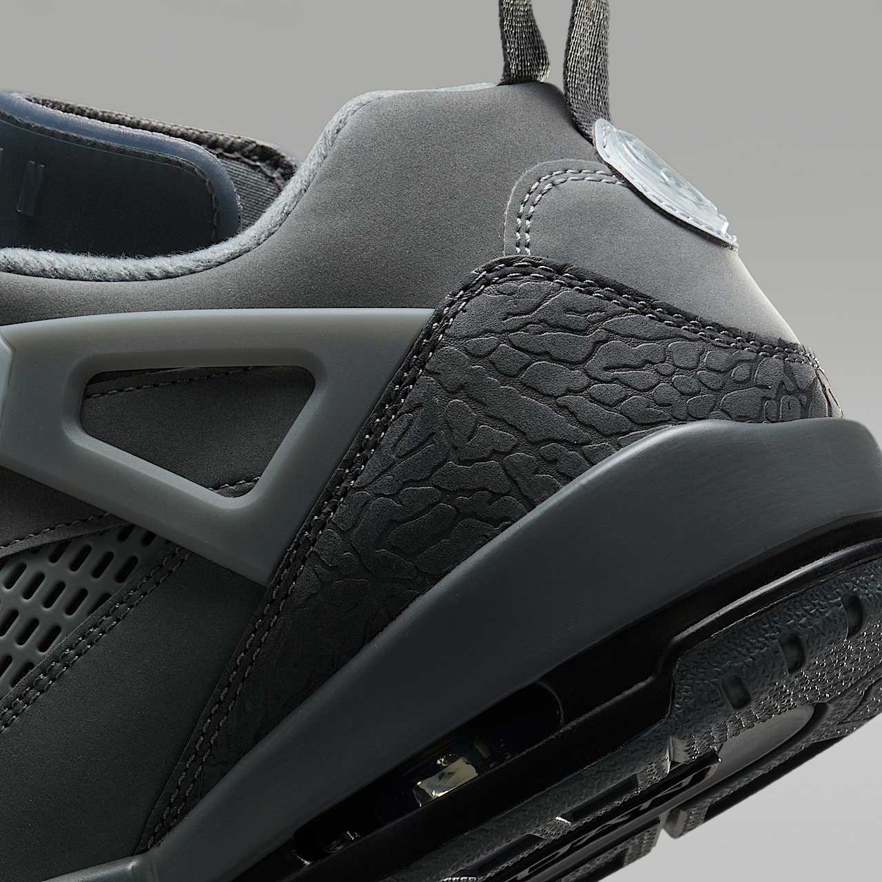 Nike Jordan Spizike Low sneaker Dark Grey/Zwart/Aura/Smoke Grey