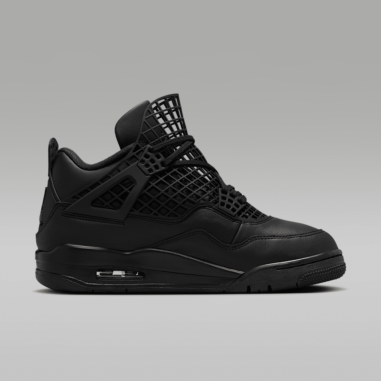 Nike Air Jordan 4 sneaker Zwart/Metallic Silver/Zwart