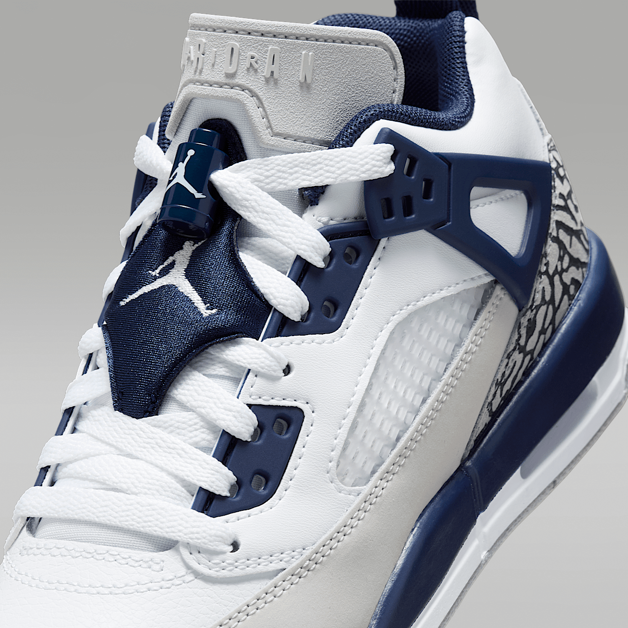 Nike Jordan Spizike Low sneaker Wit/Neutral Grey/Anthracite/Midnight Navy