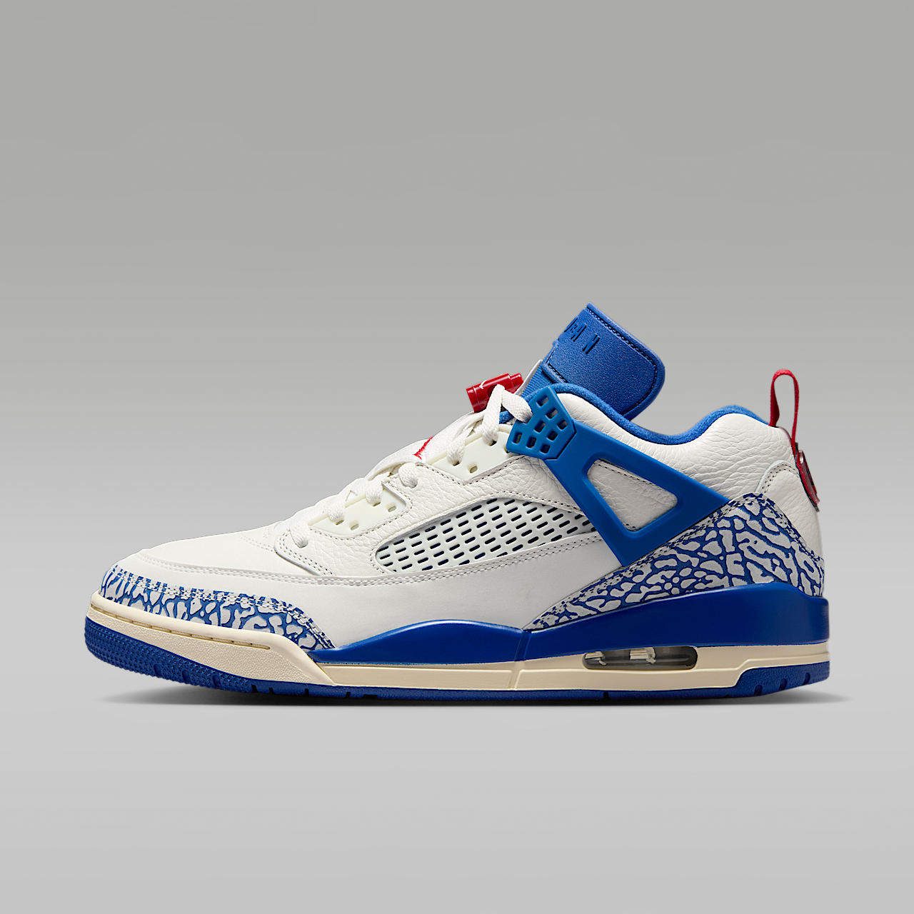 Nike Jordan Spizike Low sneaker Sail/Varsity Red/Muslin/Storm Blue