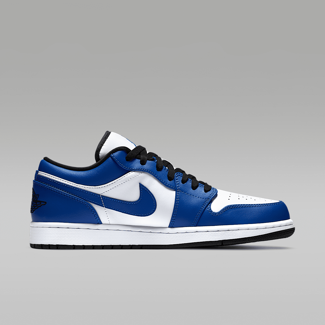Nike Air Jordan 1 Low sneaker Wit/Zwart/Hyper Royal