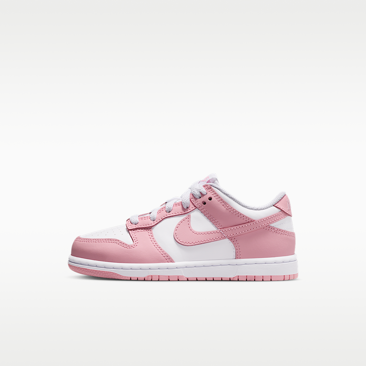 Nike Dunk Low sneaker Wit/Wit/Wit/Medium Soft Pink