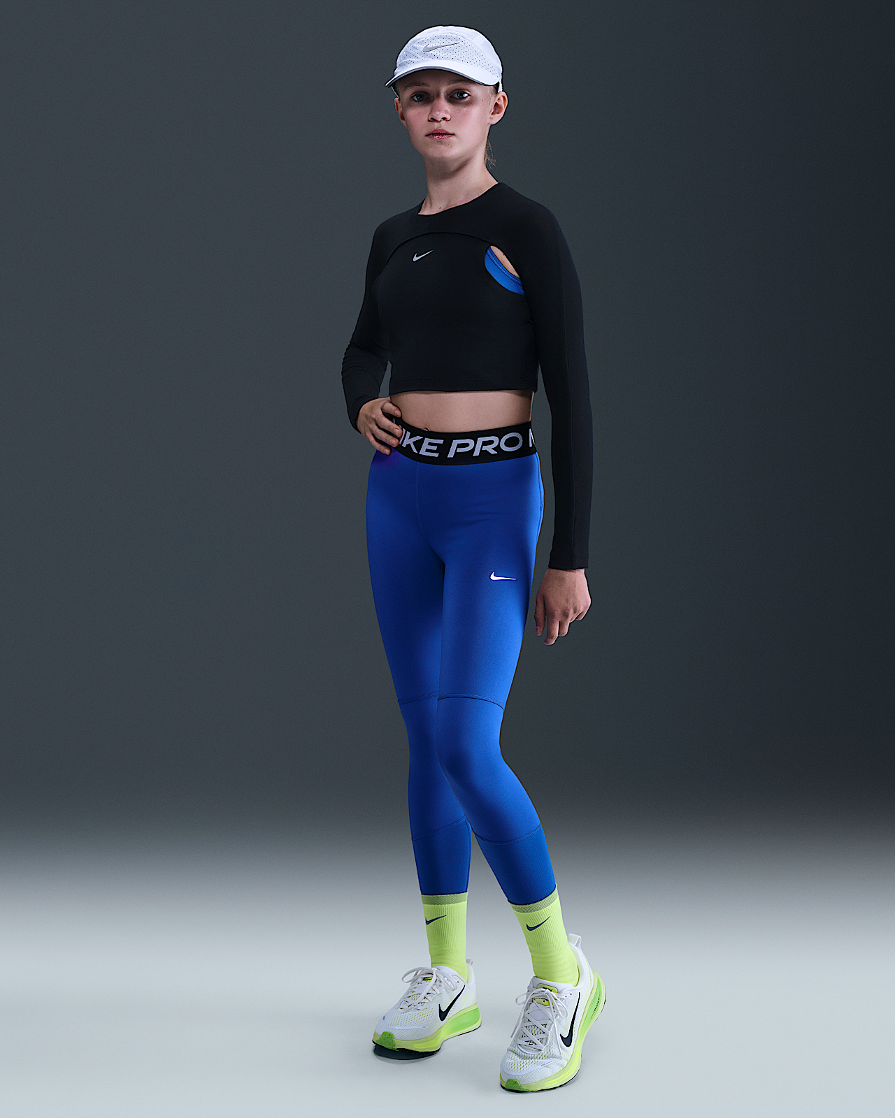 Детские тайтсы Nike Pro Dri-FIT Big Kids' (Girls') Leggings