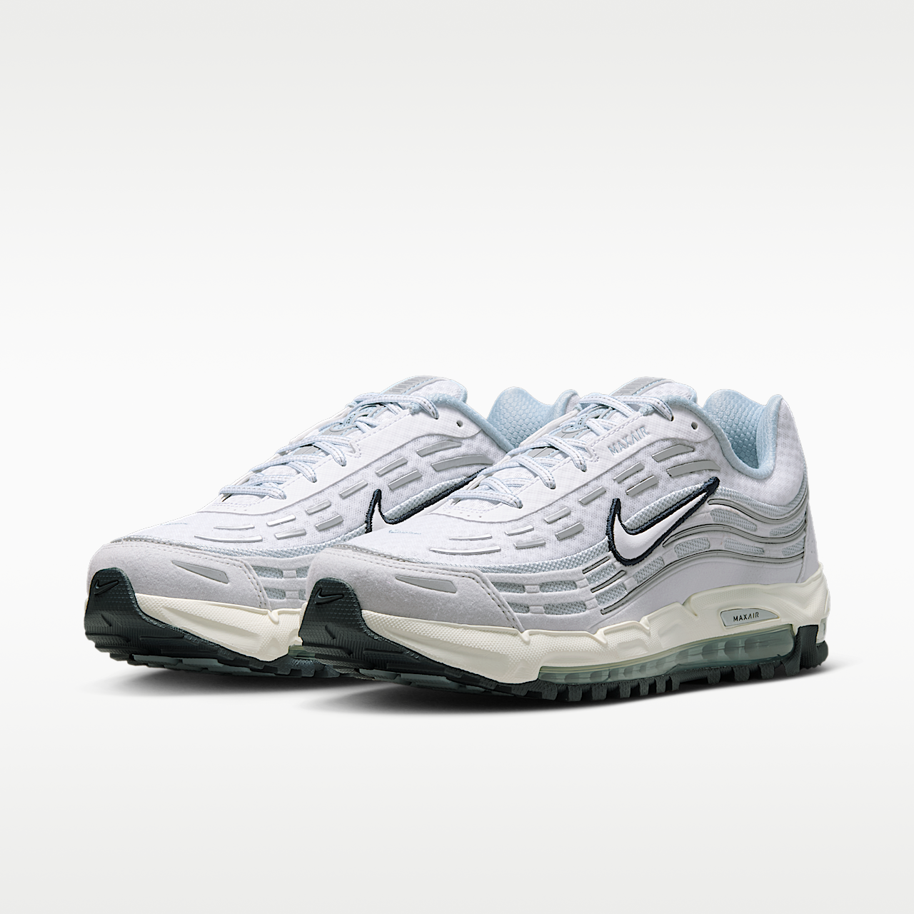 Nike Air Max sneaker Wit/Pure Platinum/Metallic Silver/Dark Obsidian