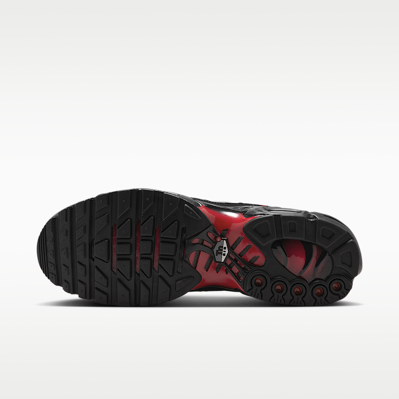 Nike Air Max Plus sneaker Zwart/University Red/Metallic Silver