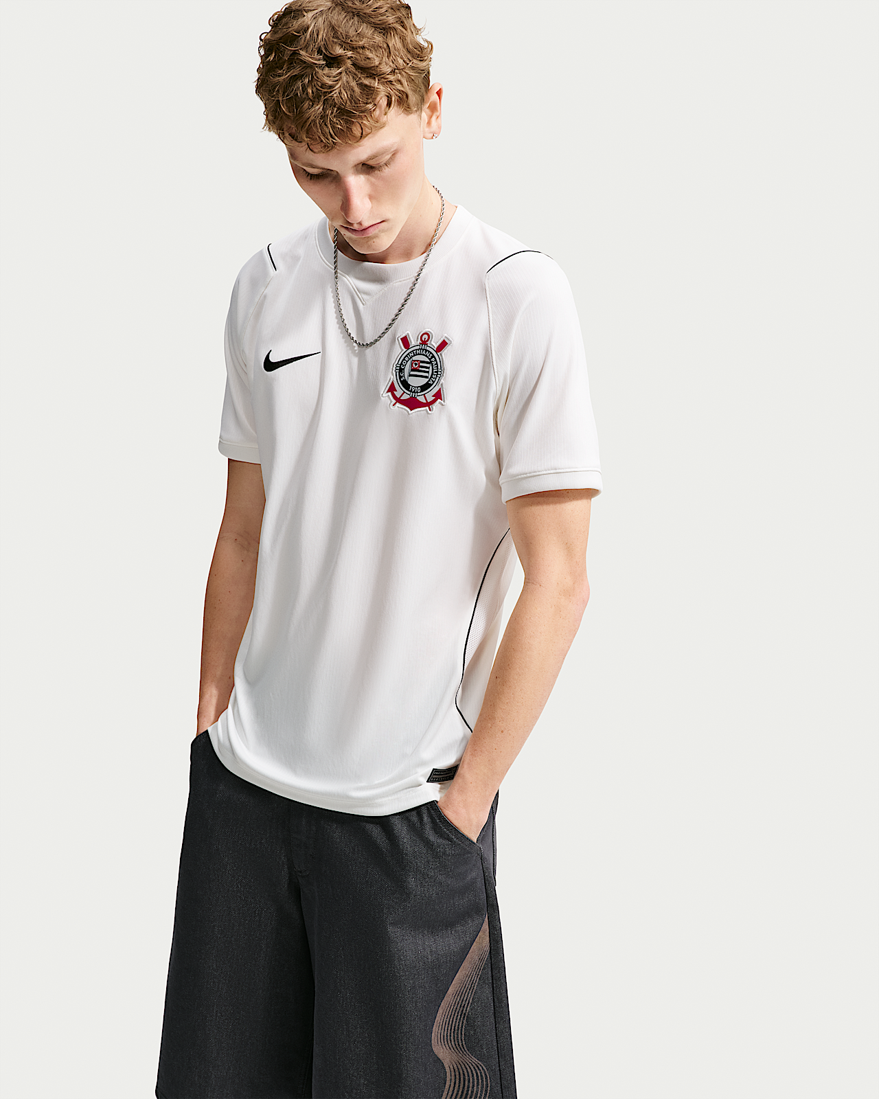 Мужские джерси S.C. Corinthians 2026/27 Stadium Home Nike Dri-FIT Soccer Replica Jersey