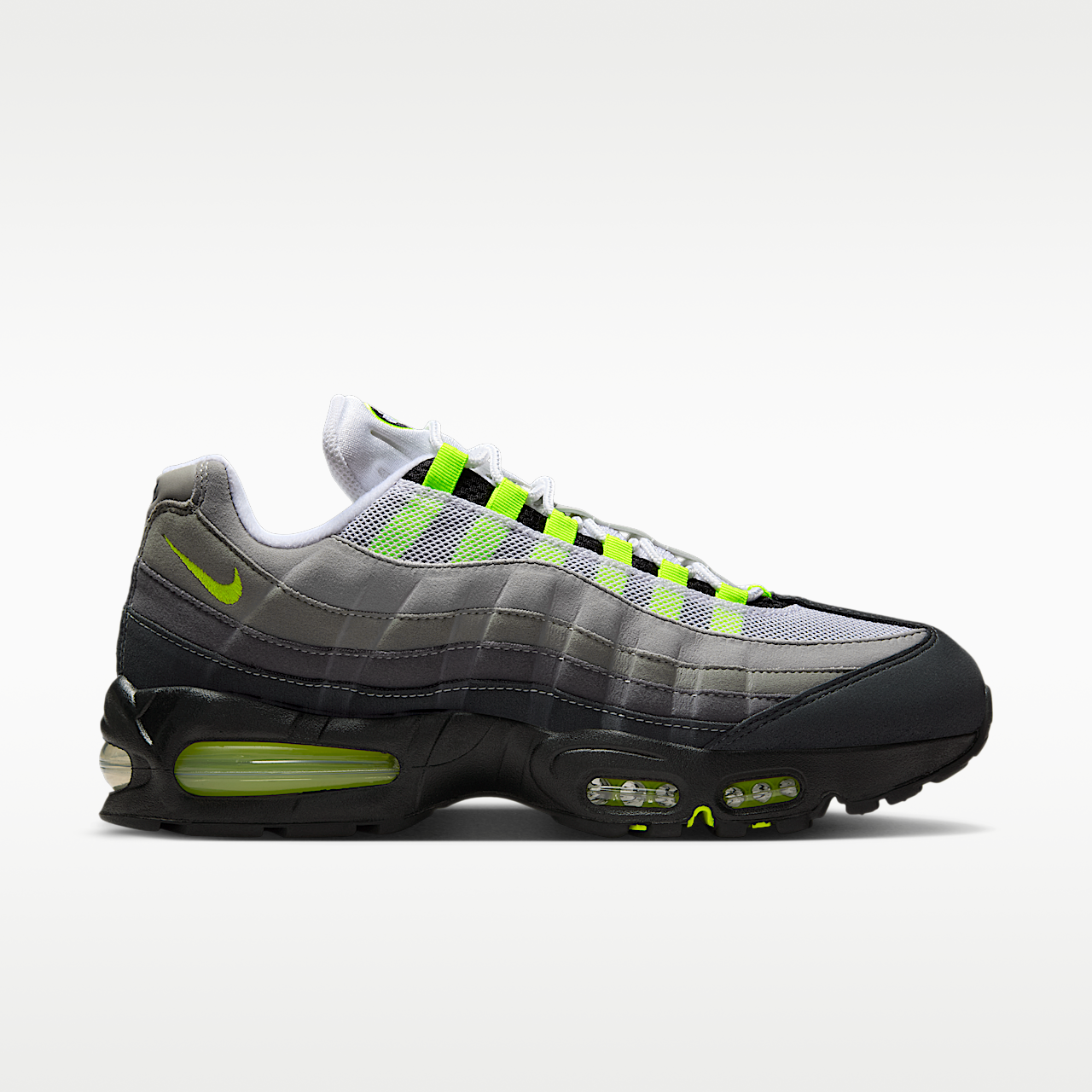 Nike Air Max 95 sneaker Zwart/Cool Grey/Neon Yellow