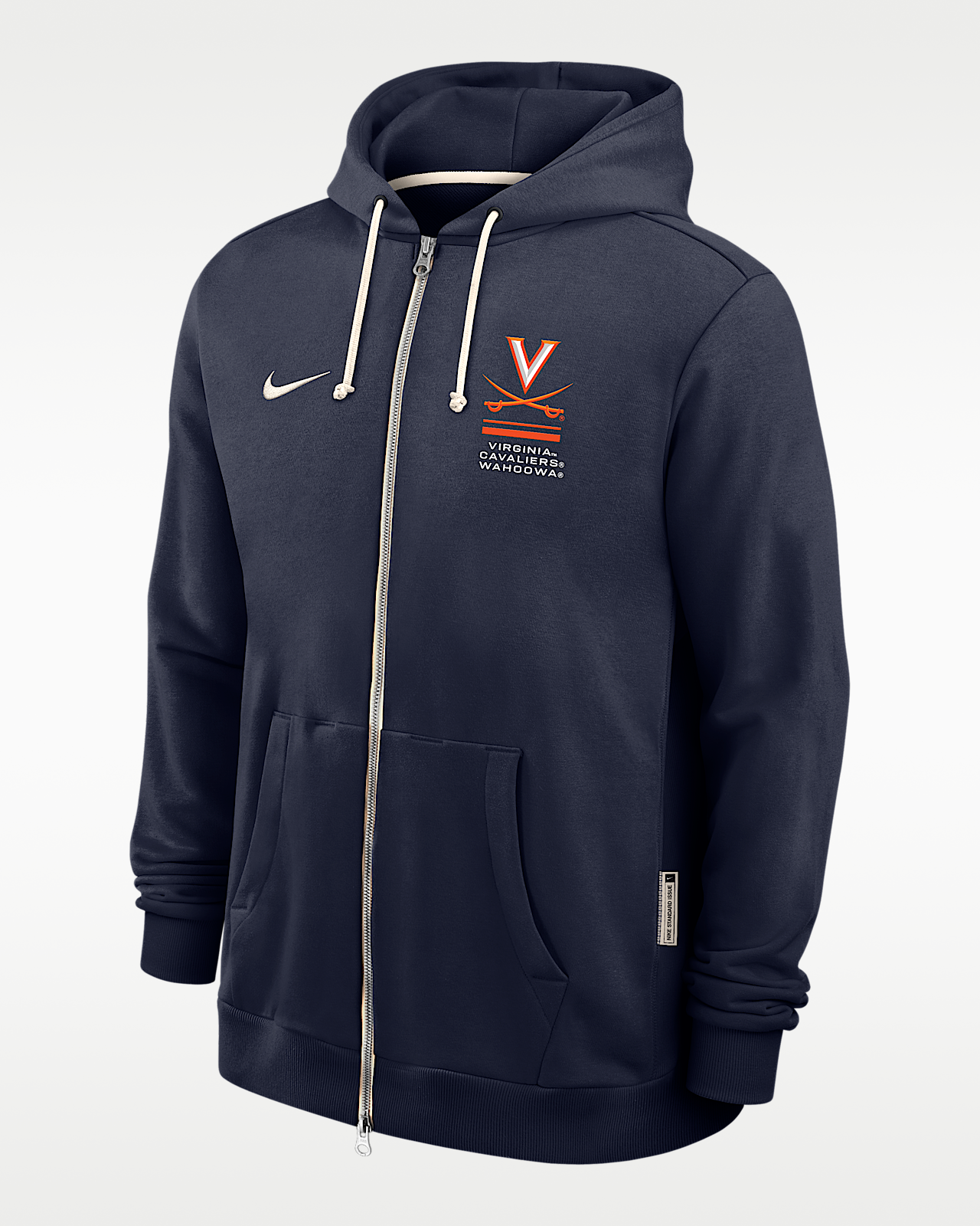 Мужское худи Virginia Sideline Standard Issue Nike Dri-FIT College Full-Zip Hoodie