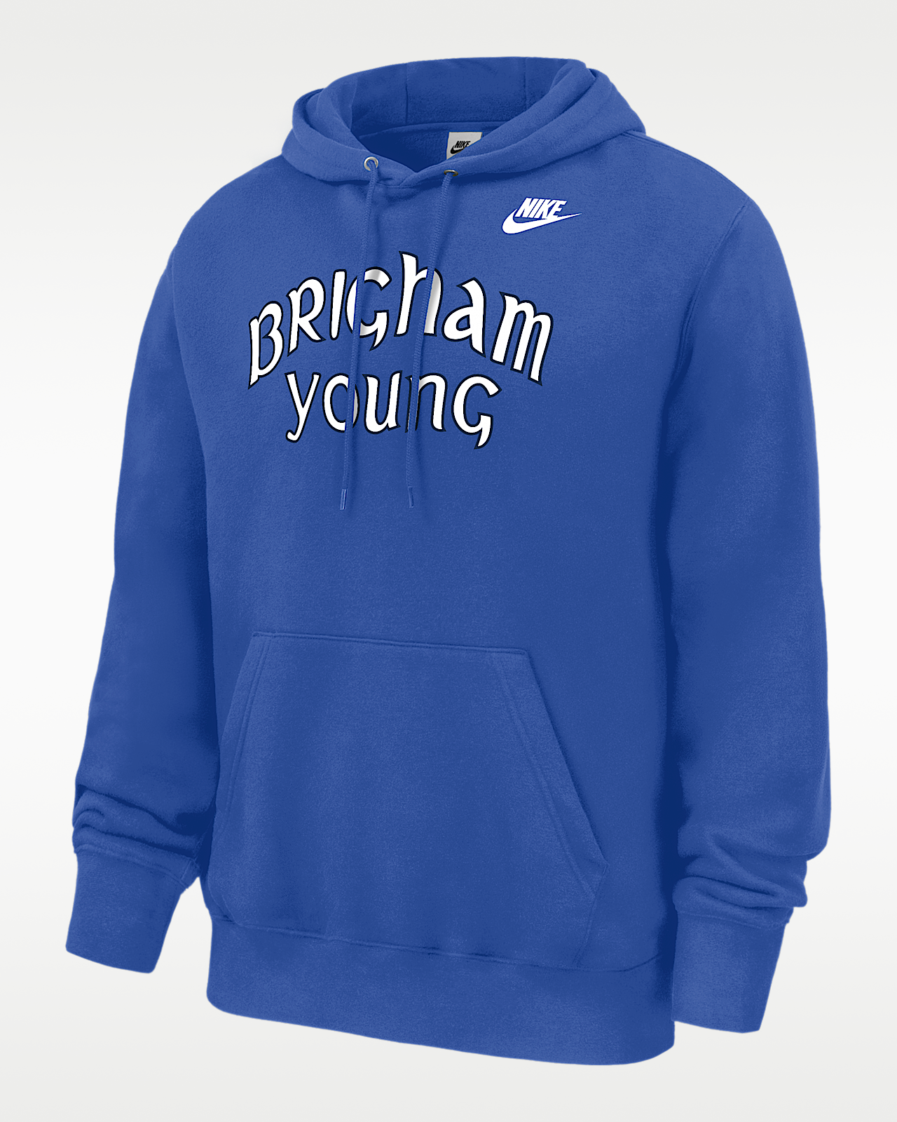 Мужское худи BYU Cougars Club Nike Football Fleece Pullover Hoodie для футбола