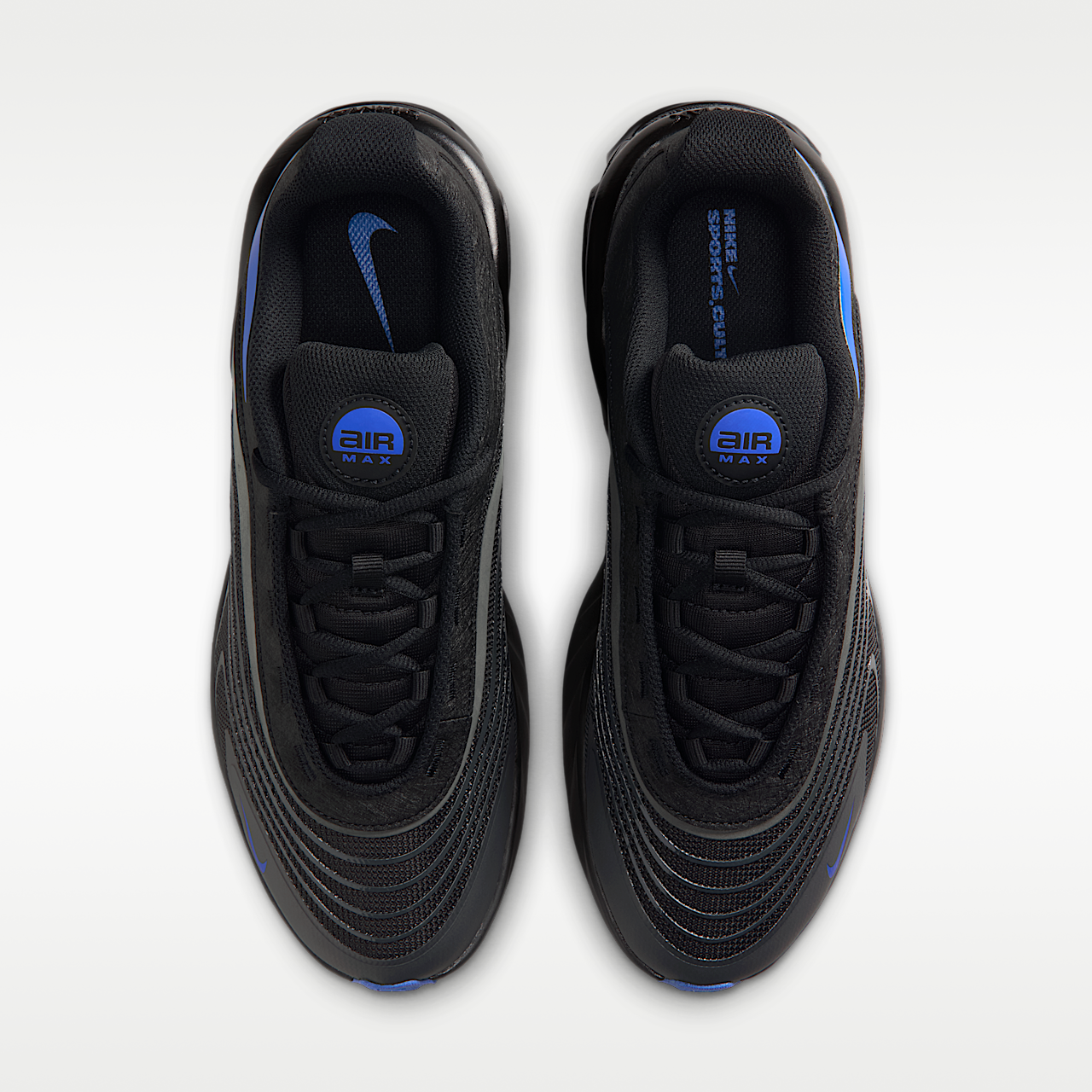 Nike Air Max sneaker Dark Smoke Grey/Zwart/Racer Blue