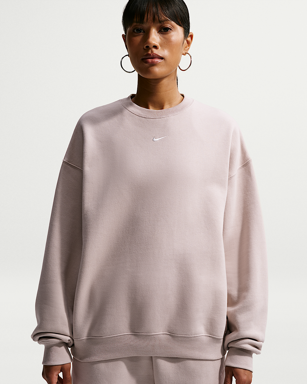 Женские  Nike Studio Fleece Medium Weight Oversized Crew