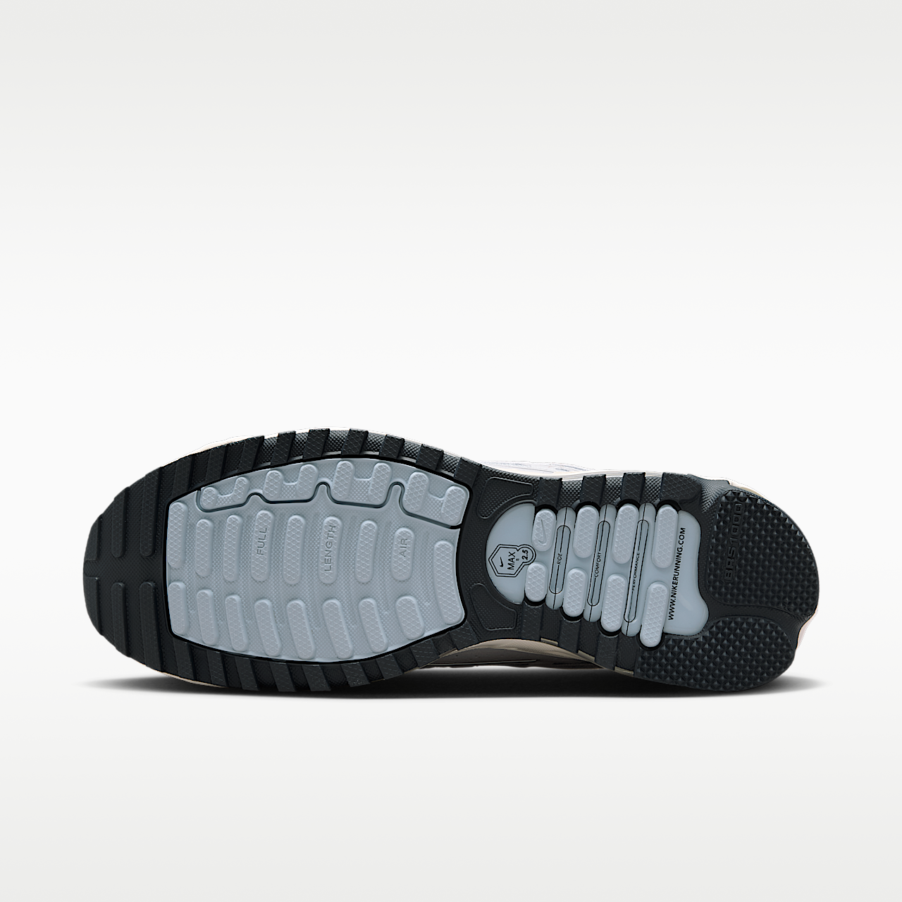 Nike Air Max sneaker Wit/Pure Platinum/Metallic Silver/Dark Obsidian