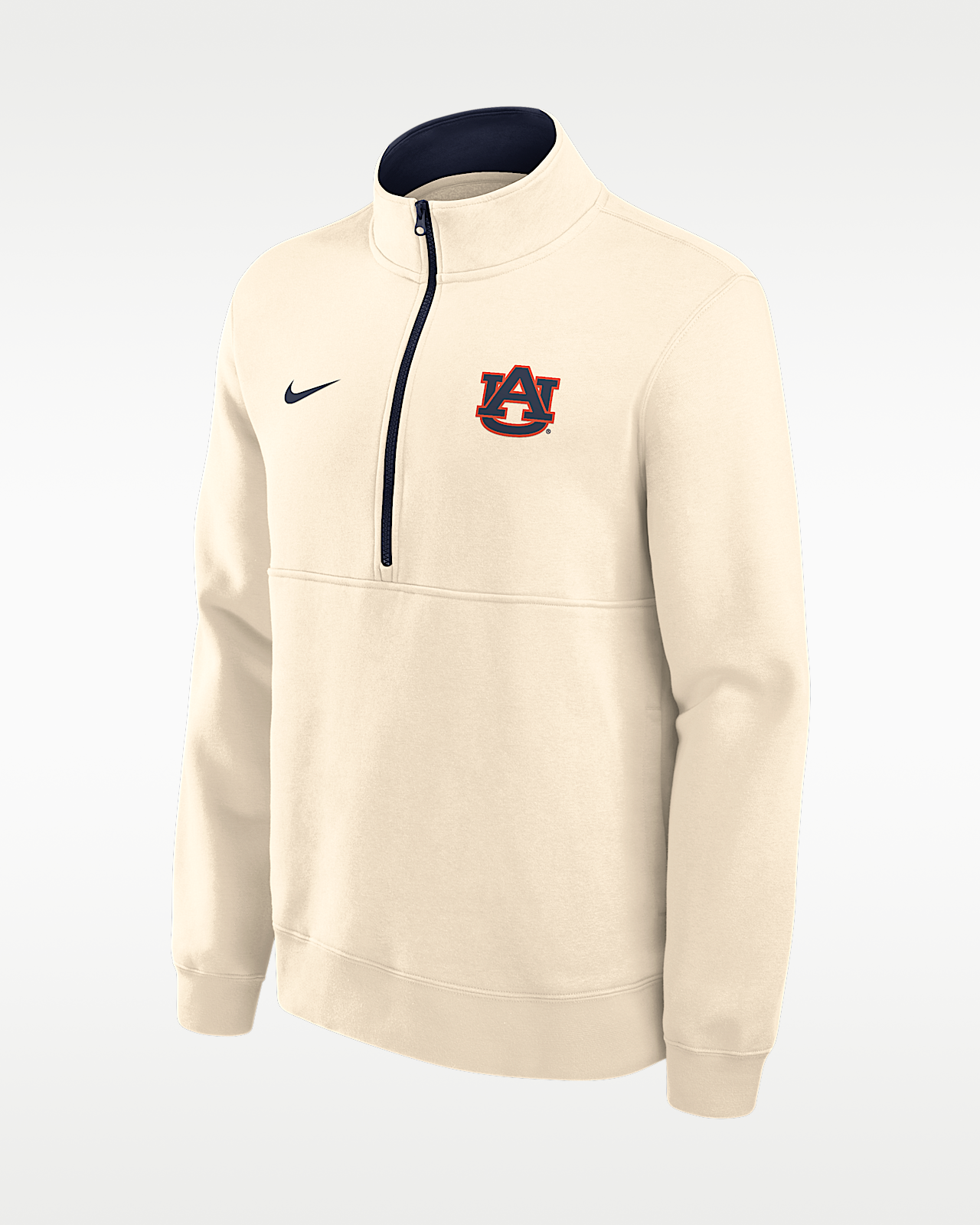 Мужские  Auburn Primetime Primary Logo Nike College 1/2-Zip Crew