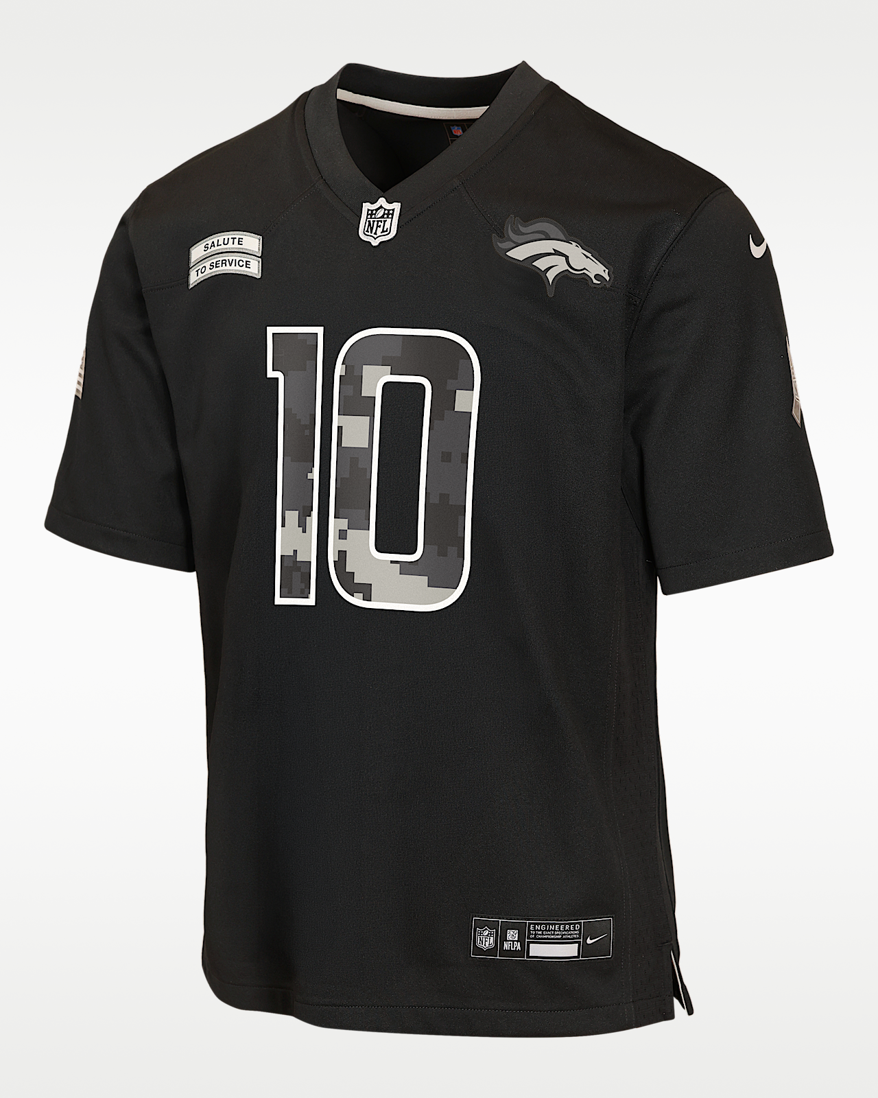 Детские джерси Bo Nix Denver Broncos Salute to Service Big Kids' Nike NFL Game Jersey