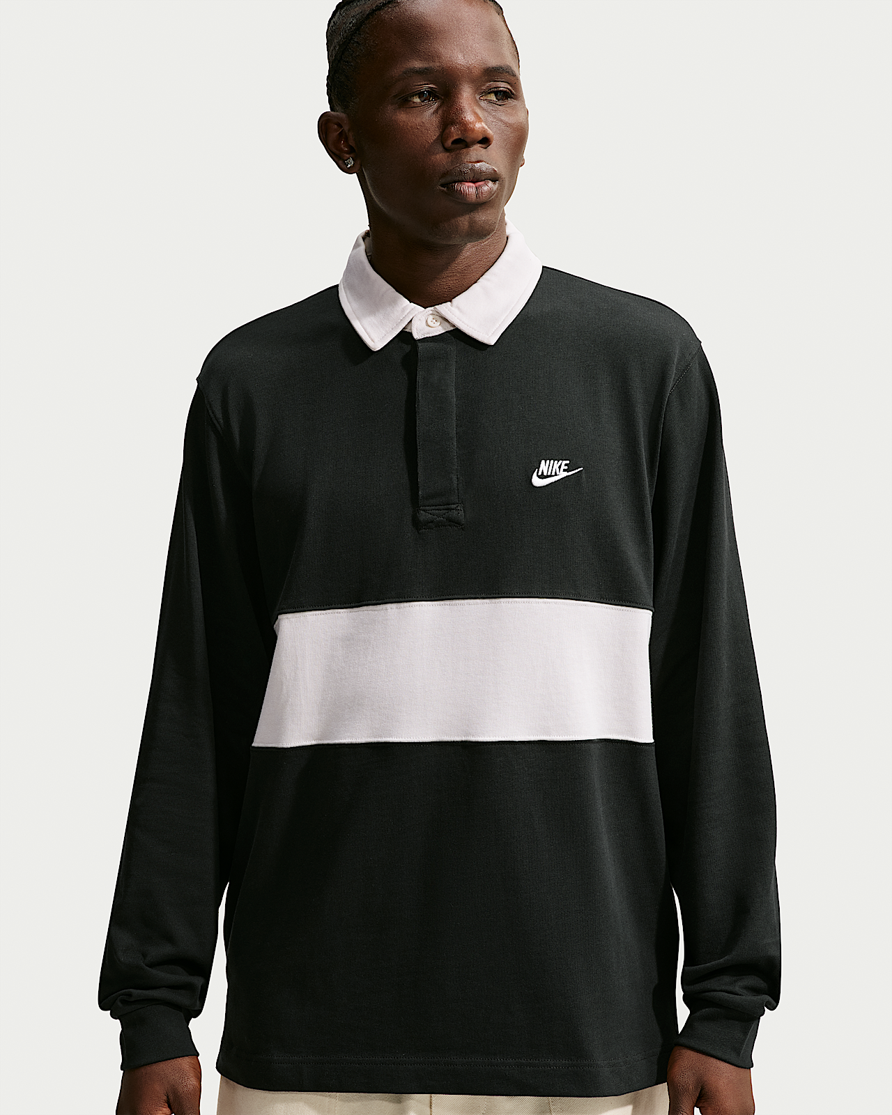 Мужские  Nike Sportswear Club Long-Sleeve Rugby Top