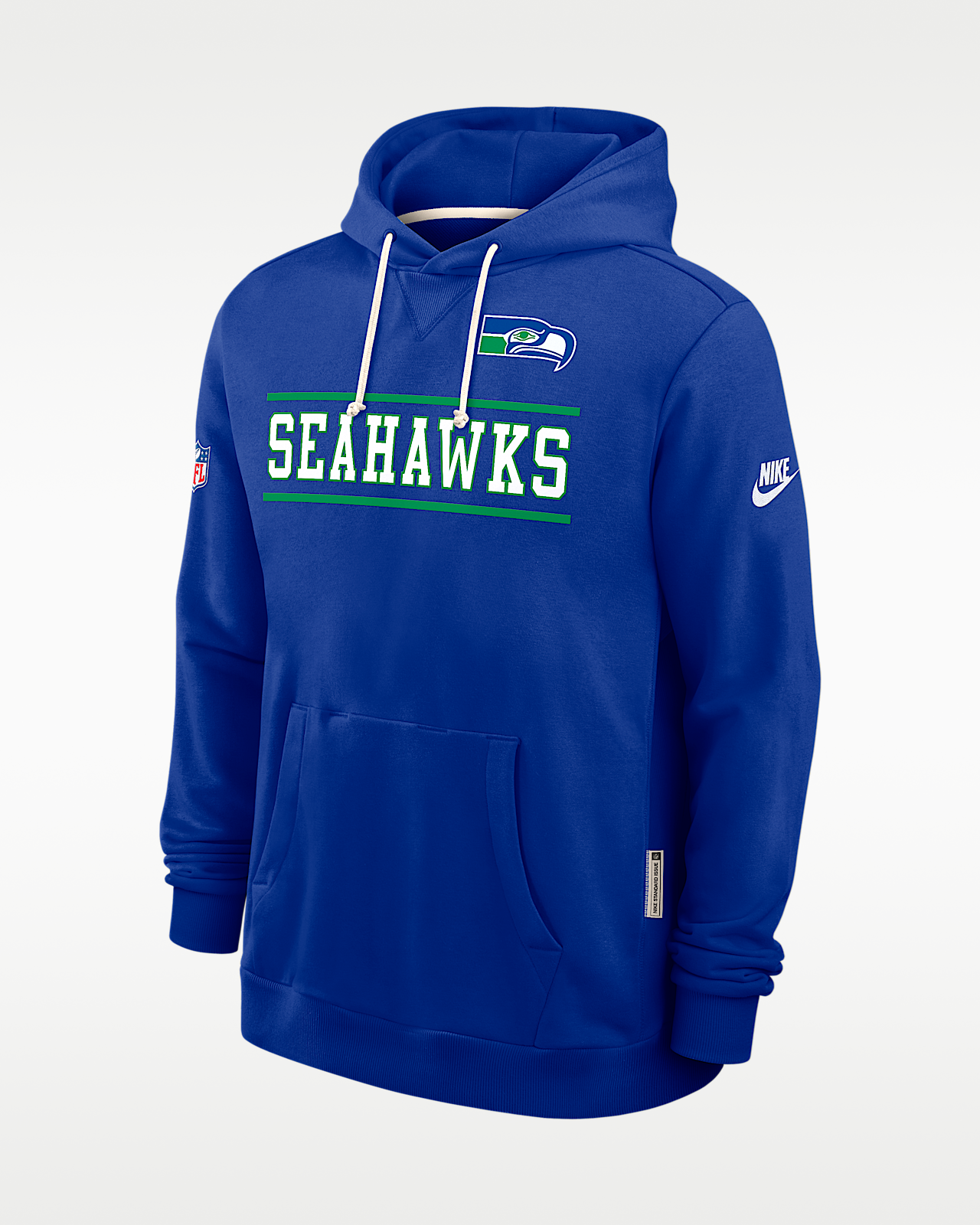 Мужское худи Seattle Seahawks Alt Standard Issue Nike Dri-FIT NFL Pullover Hoodie