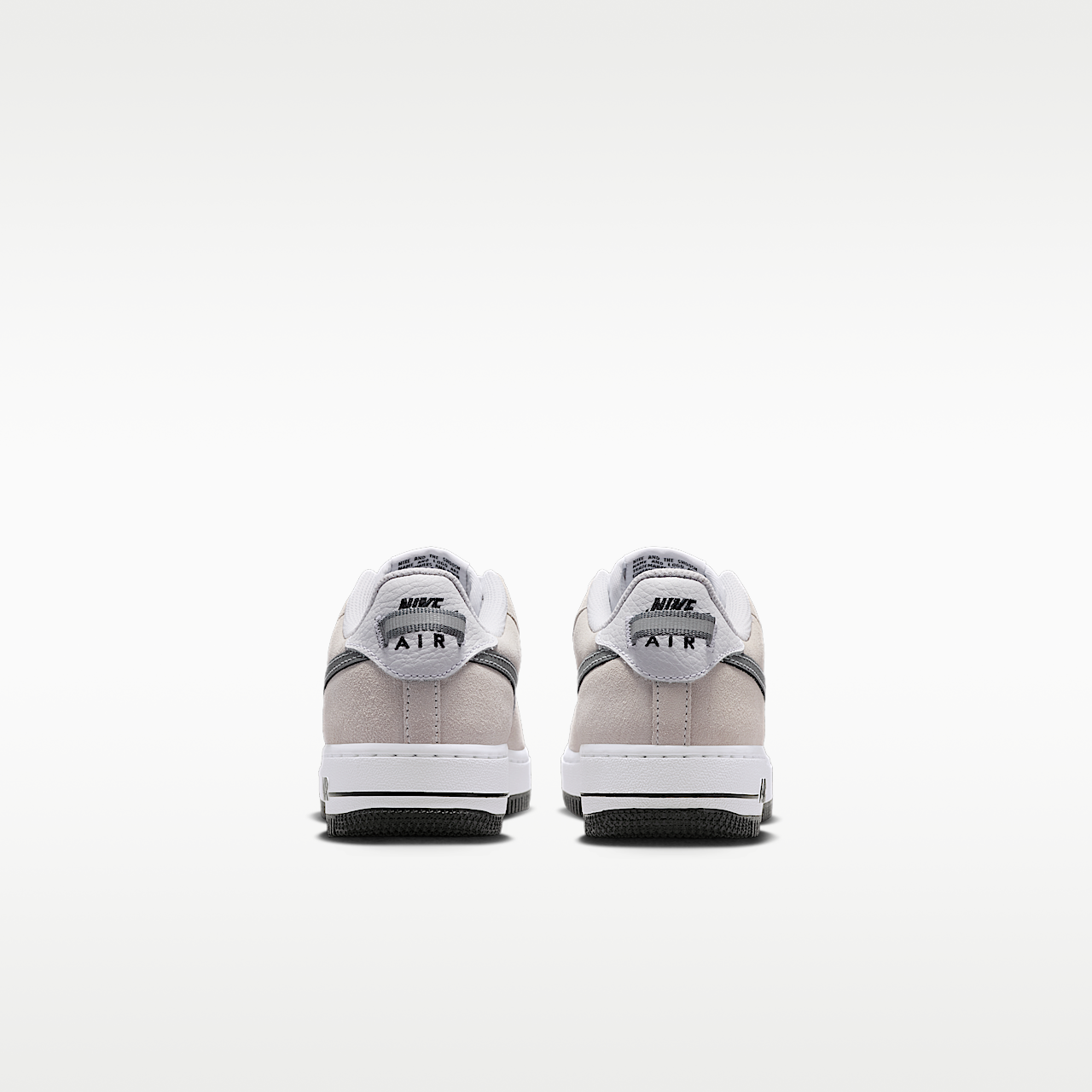 Nike Air Force 1 sneaker Wit/Zwart/Cool Grey/Metallic Cool Grey