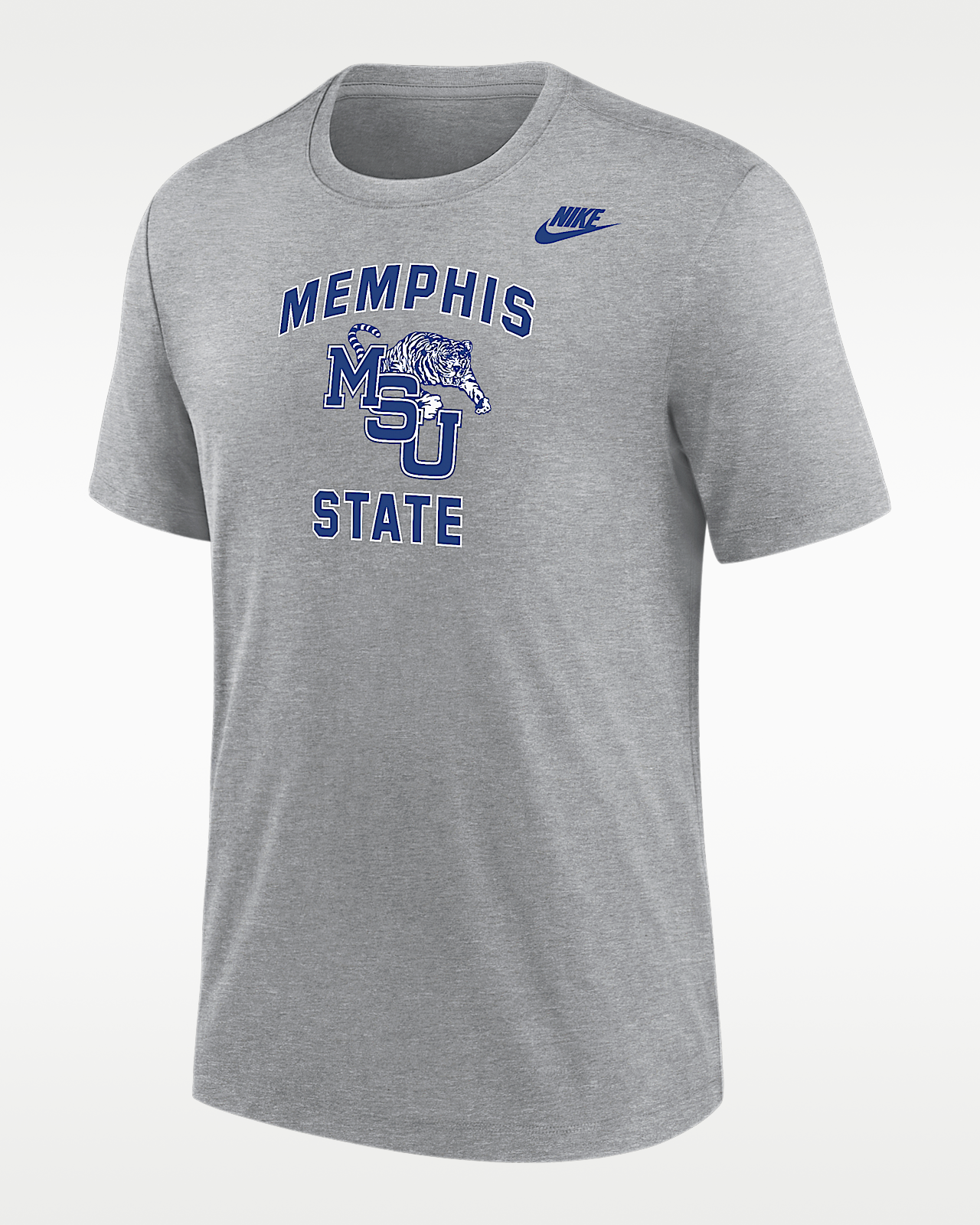 Мужская футболка Memphis Tigers Nike Football Tri-Blend для футбола