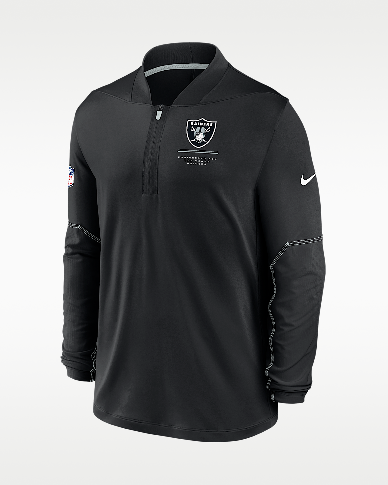 Мужские  Las Vegas Raiders Sideline Nike Dri-FIT NFL 1/2-Zip Top