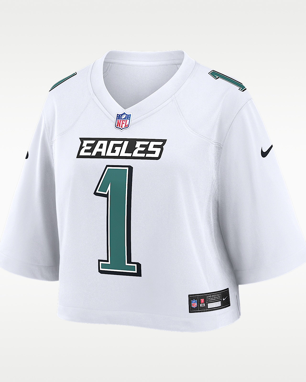 Женские джерси Jalen Hurts Philadelphia Eagles Nike NFL Cropped Tundra Game Jersey
