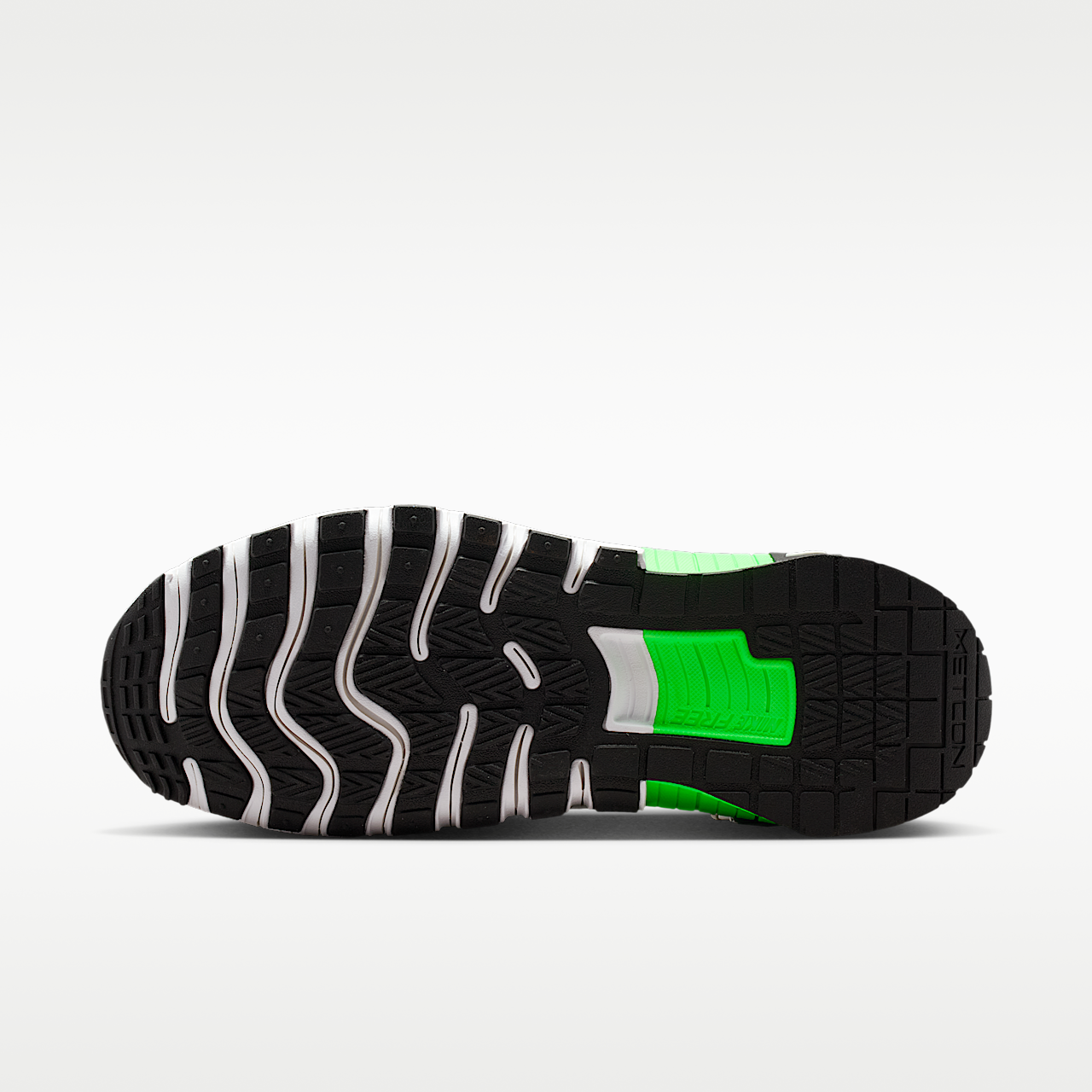 Nike Free sneaker Wit/Green Strike/Zwart/Zwart