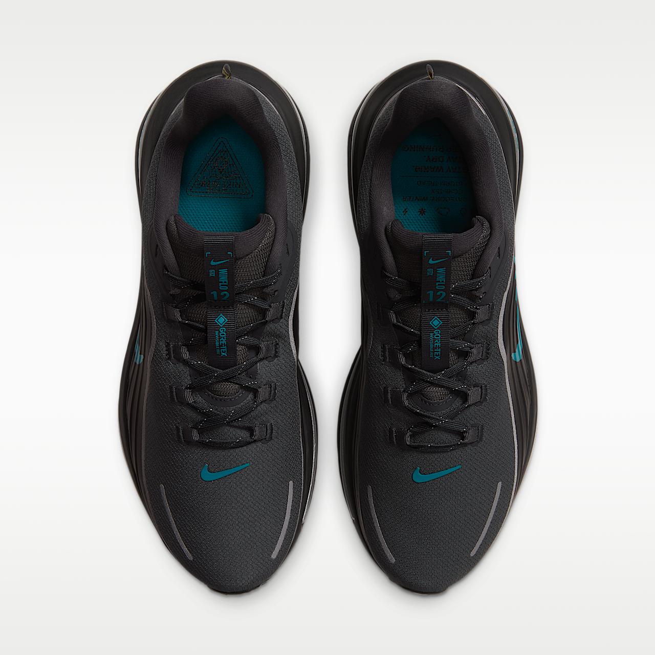 Nike  sneaker Anthracite/Zwart/Metallic Silver/Bright Spruce