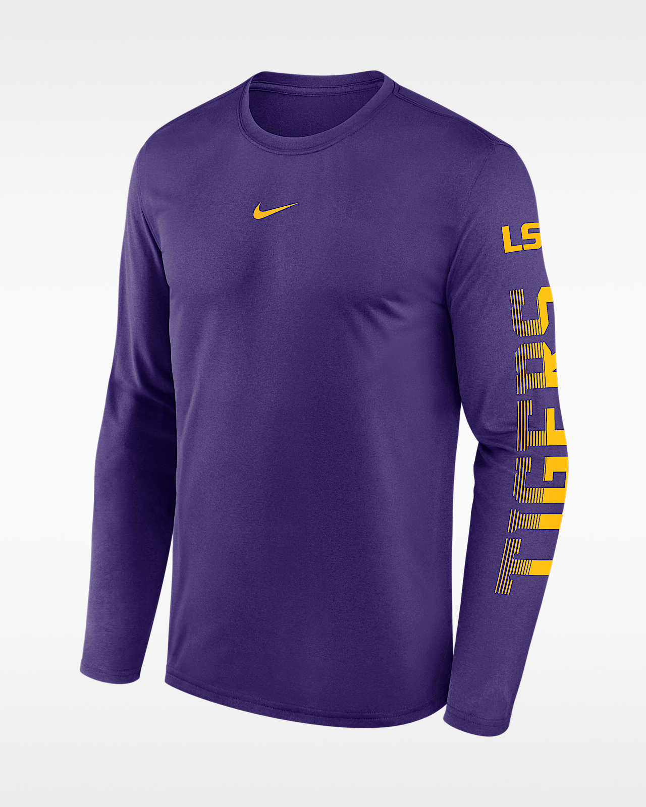 Мужская футболка LSU Primetime Stack Legend Nike Dri-FIT College Long-Sleeve