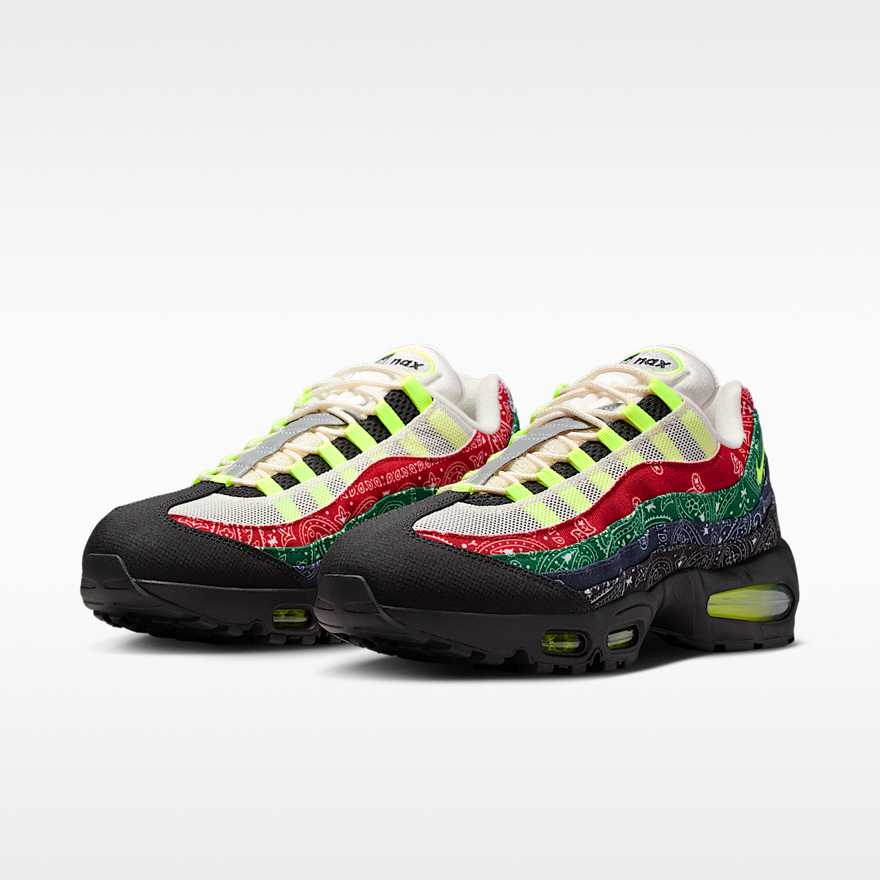 Nike Air Max sneaker Sail/University Red/Sport Green/Volt