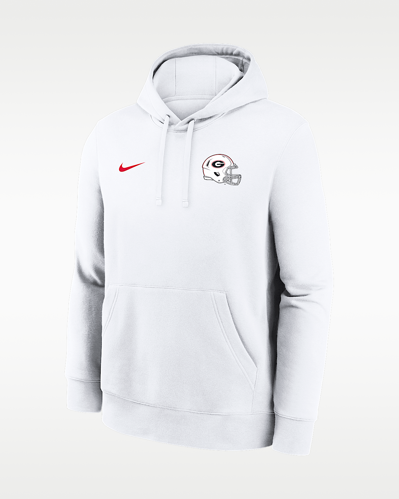 Мужское худи Georgia 2026 White Out Dress Code Nike College Pullover Hoodie