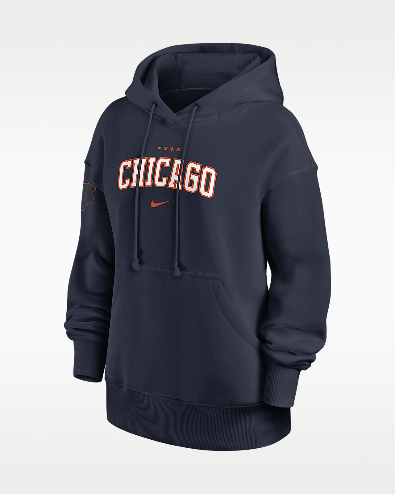 Женское худи Chicago Bears Rivalries Collection Phoenix Nike NFL Oversized Pullover Hoodie