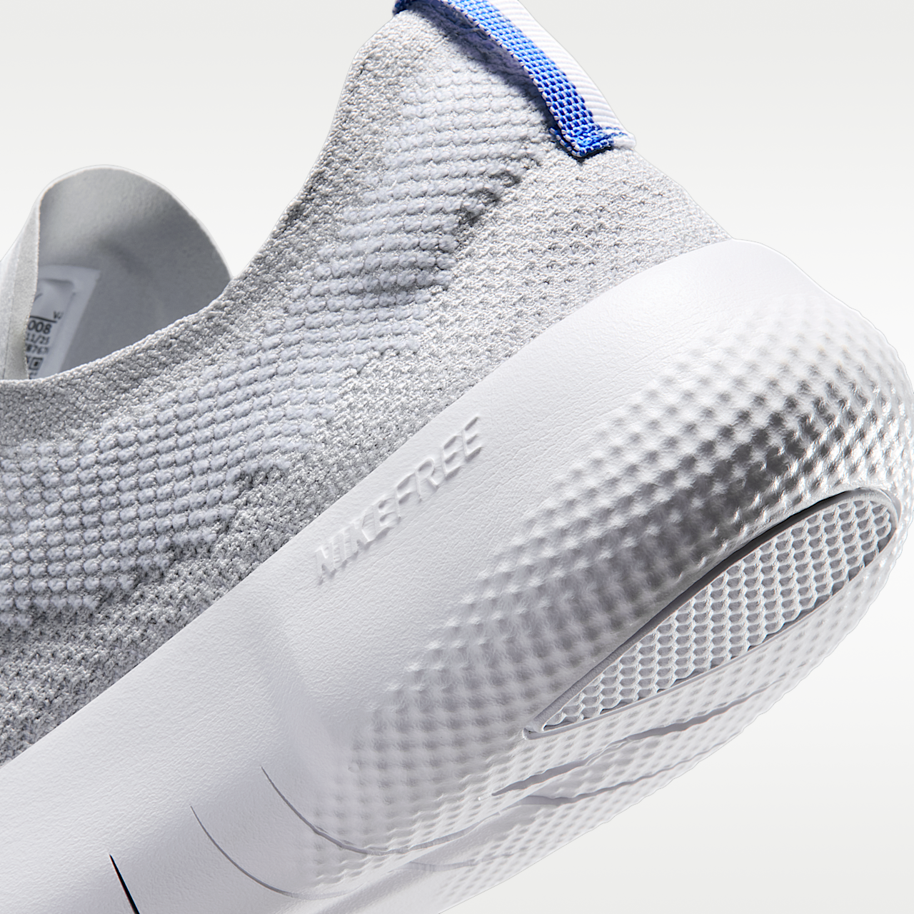 Nike Free sneaker Grey Fog/Pure Platinum/Crystal Blue