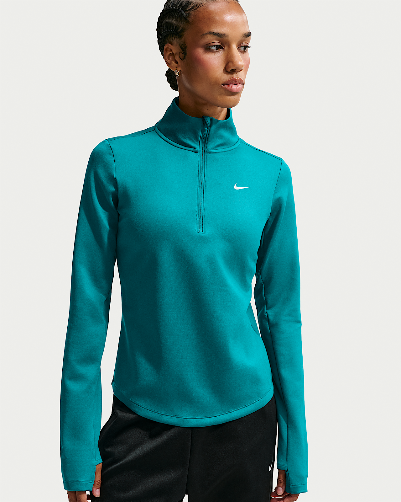 Женские  Nike One Therma-FIT 1/2-Zip Mid Layer