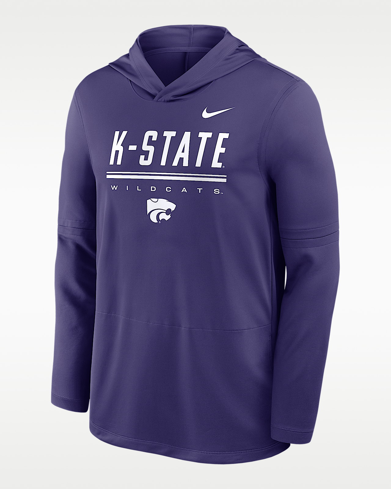 Мужские  Kansas State Sideline Nike Dri-FIT College Long-Sleeve Hooded Top