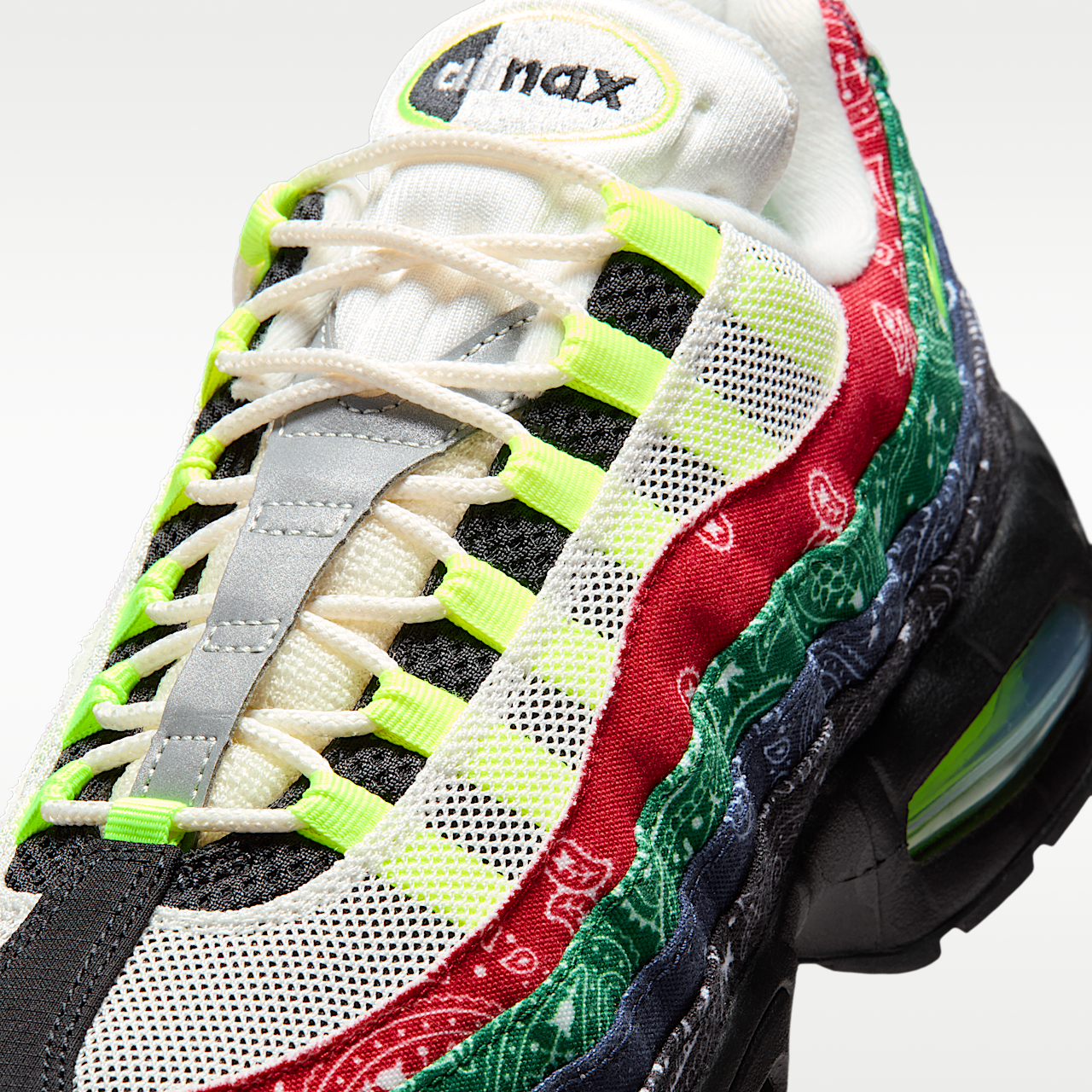 Nike Air Max sneaker Sail/University Red/Sport Green/Volt