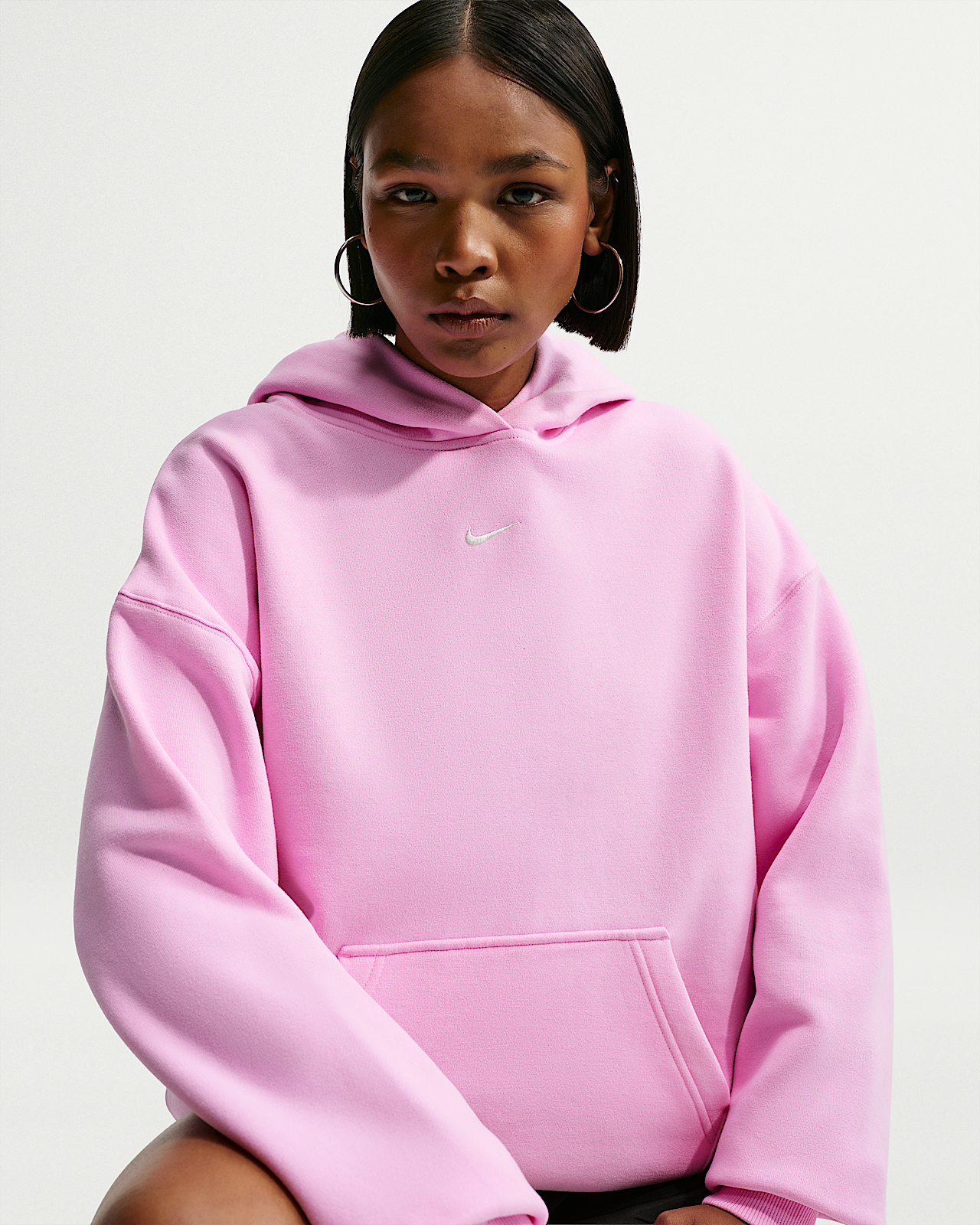 Женское худи Nike Studio Fleece Medium Weight Oversized Pullover Hoodie