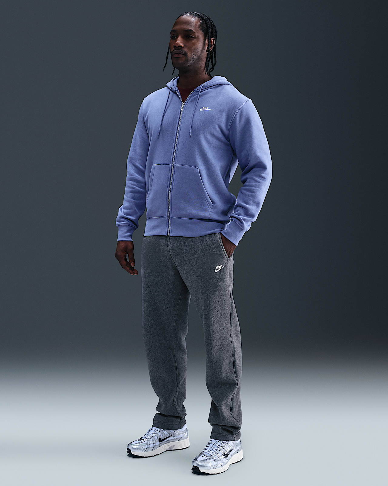 Мужские  Nike Club Open-Hem Fleece Pants
