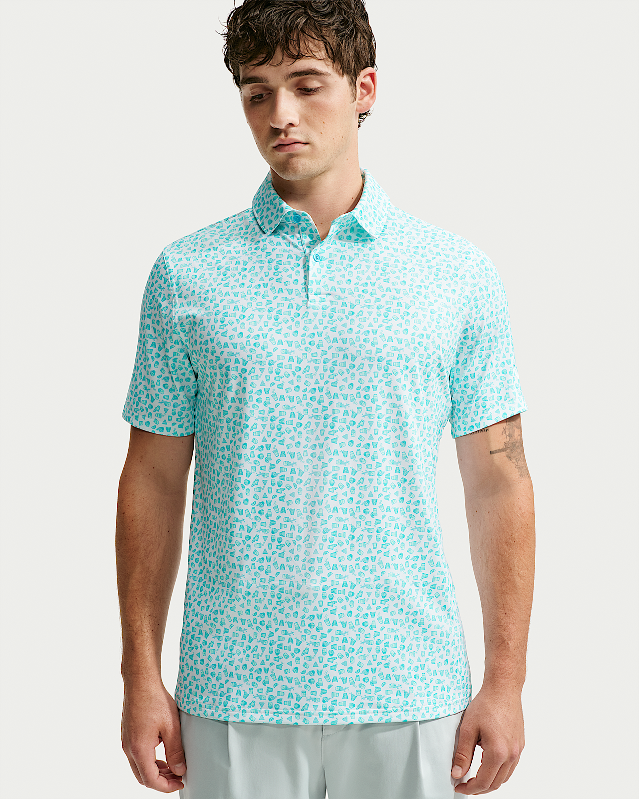 Мужские  Nike Velocity Dri-FIT Micro-Print Golf Polo