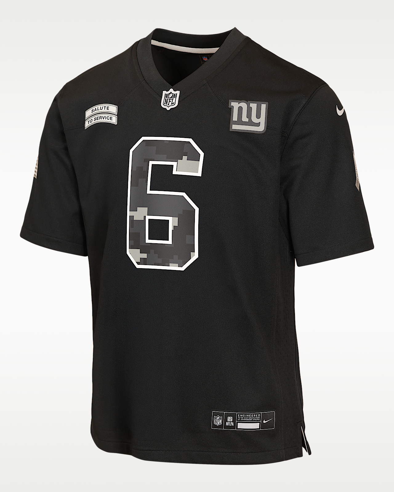 Детские джерси Jaxson Dart New York Giants Salute to Service Big Kids' Nike NFL Game Jersey
